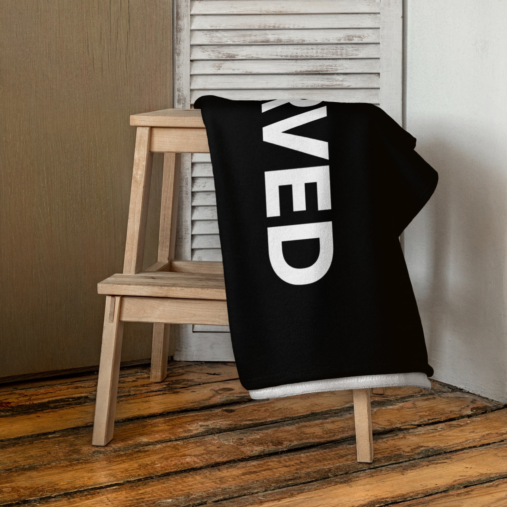 Reserved Black Beach Towel - iSAW Company