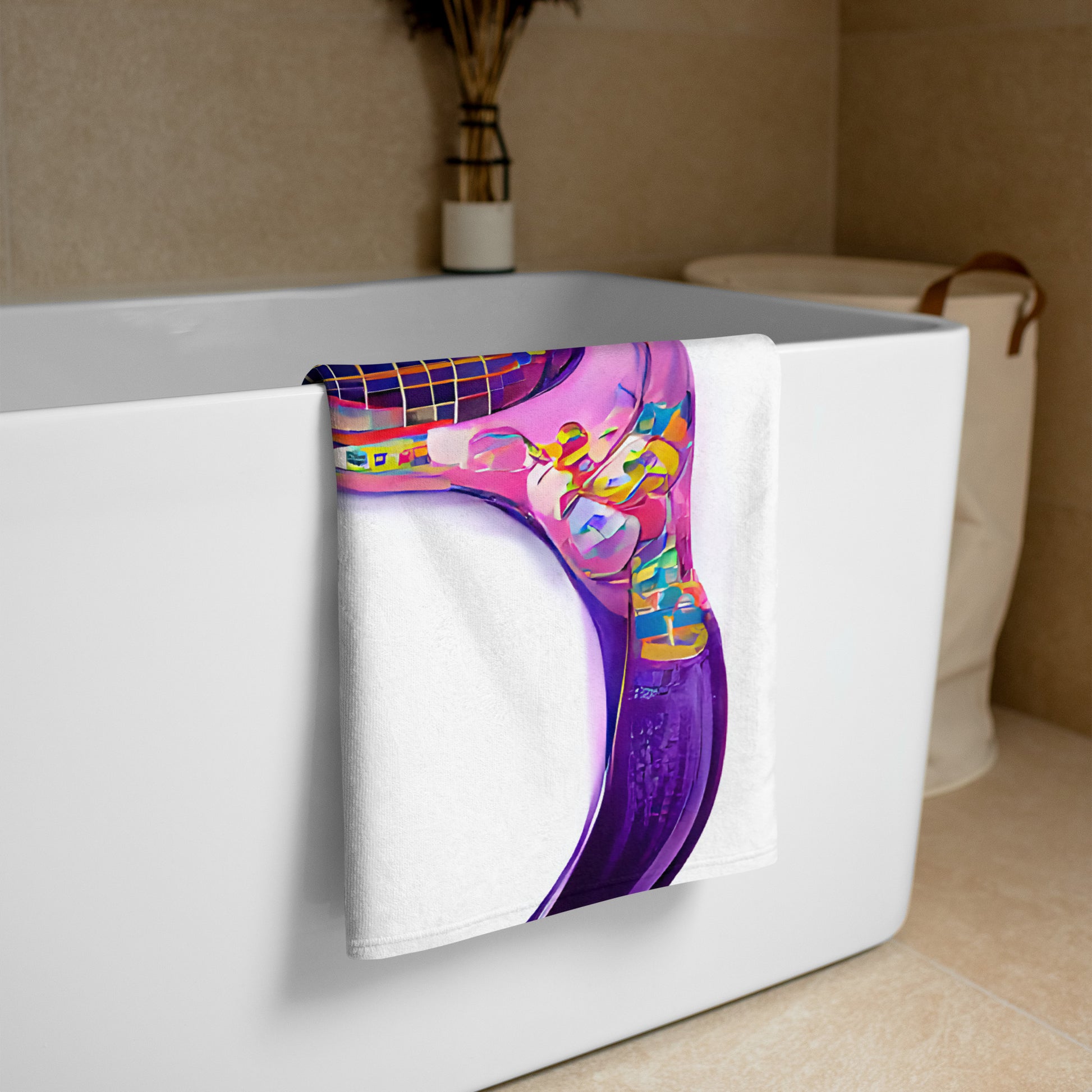 Hippie Guitar - Beach Towel - iSAW Company