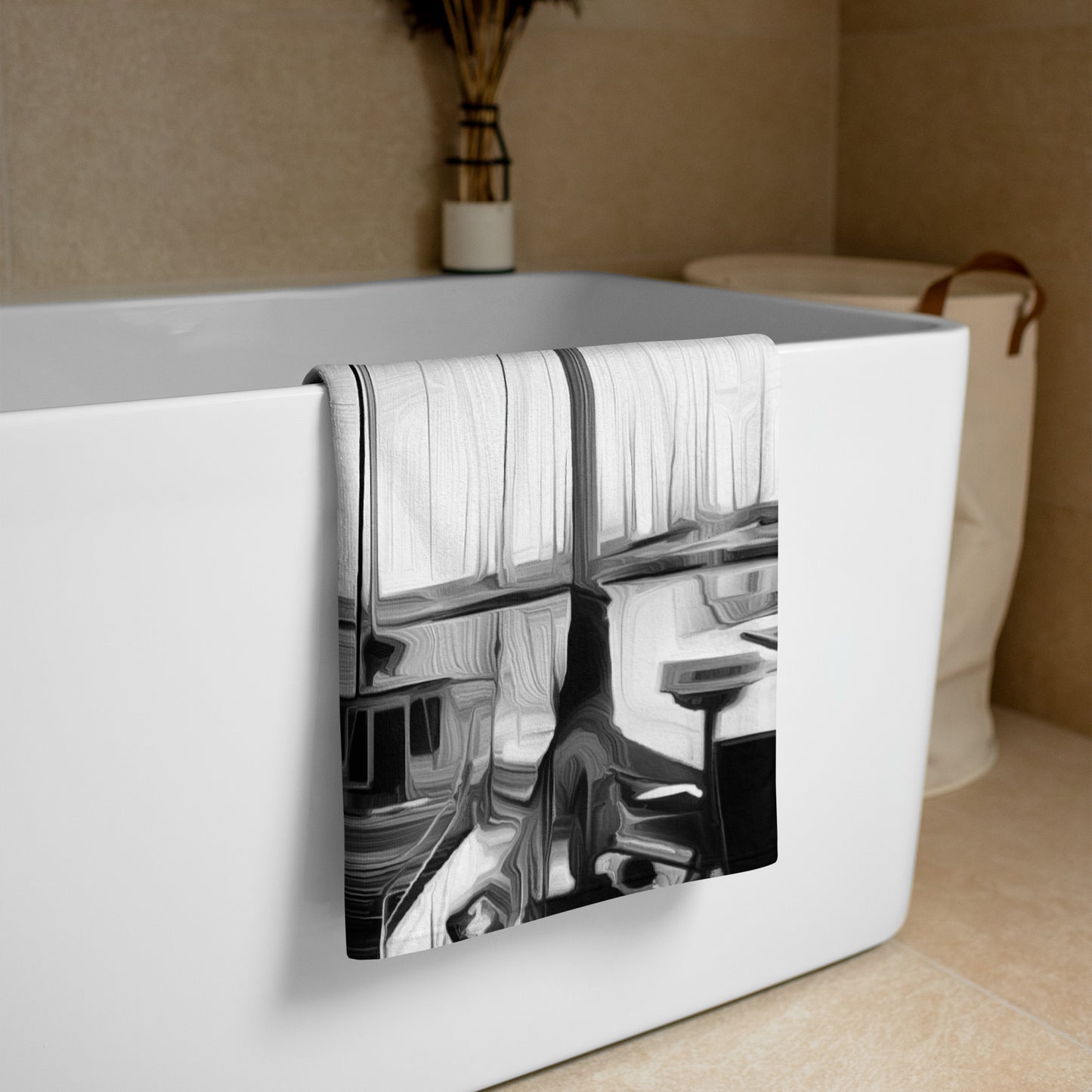 The Sleeping Yachts (at Night) - Beach Towel - iSAW Company