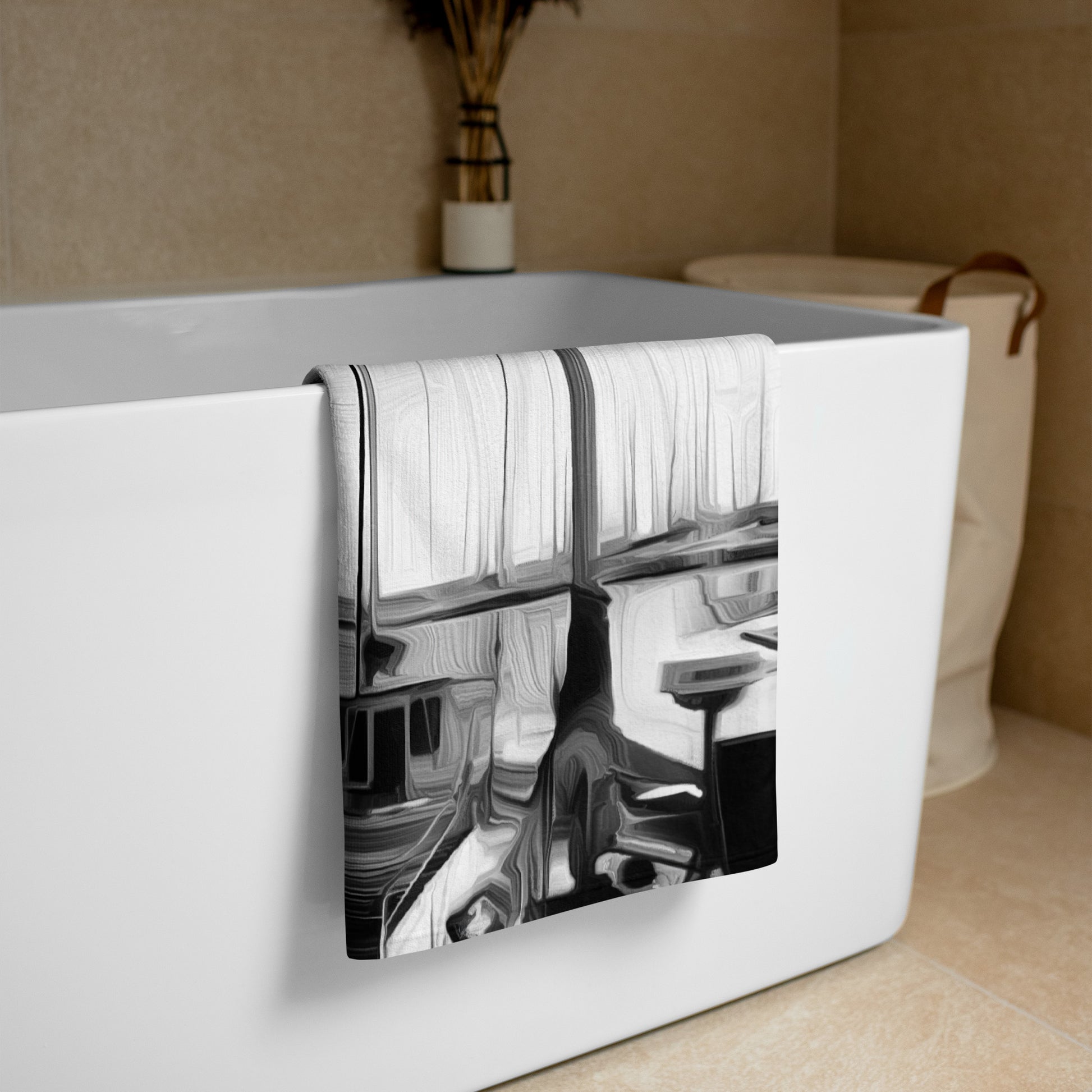 The Sleeping Yachts (at Night) - Beach Towel - iSAW Company