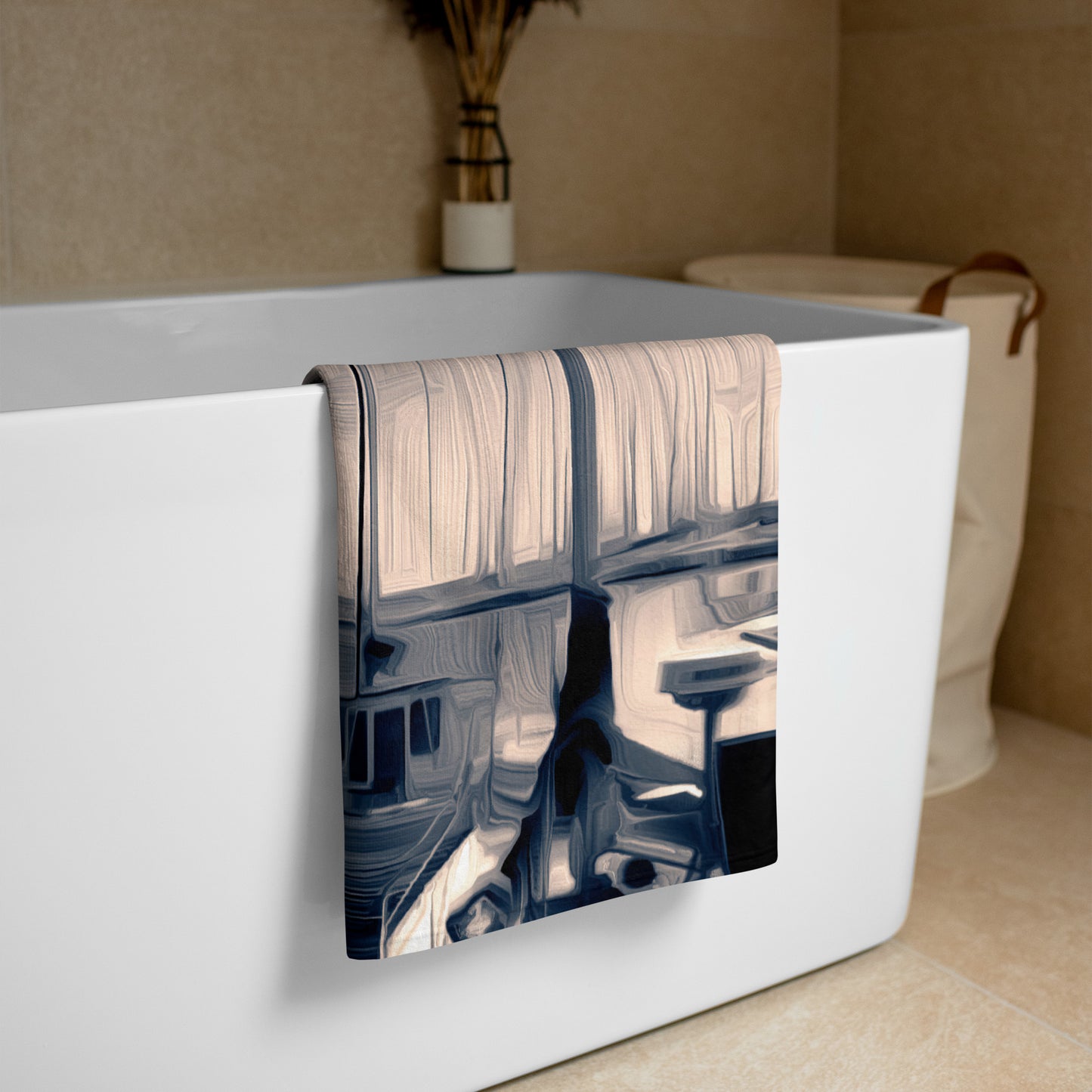 The Sleeping Yachts (at Sunrise) - Beach Towel - iSAW Company