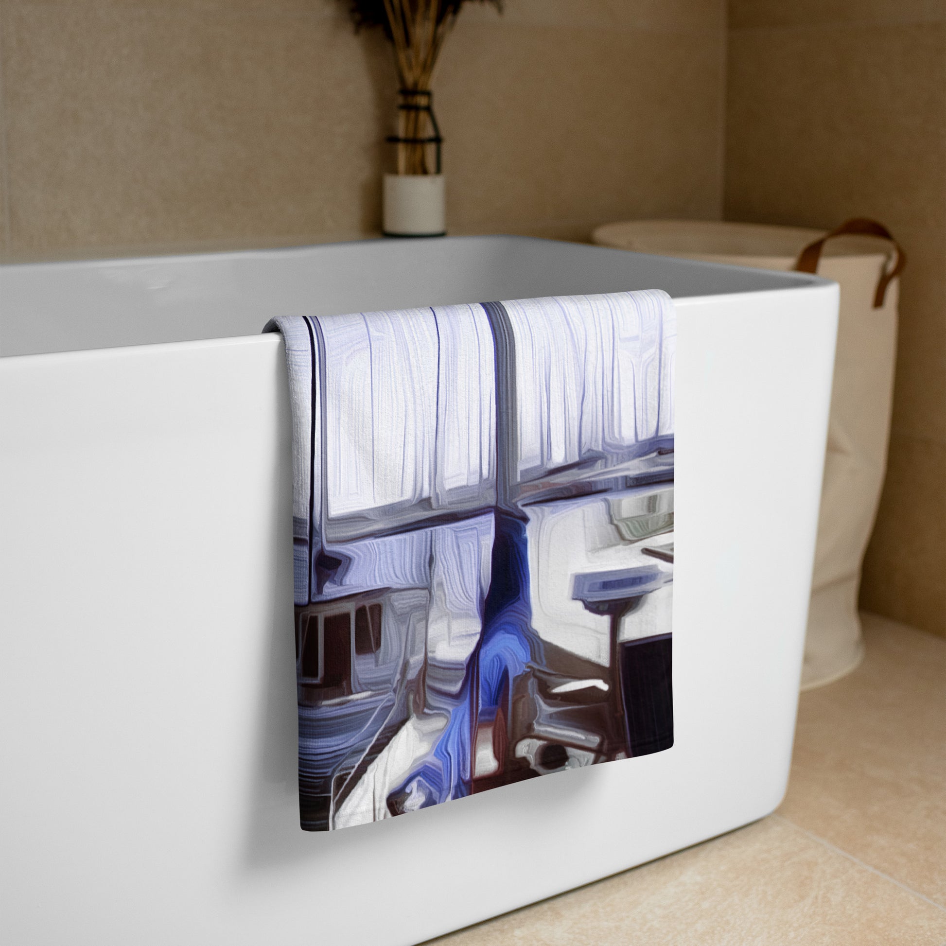 The Sleeping Yachts (at Afternoon) - Beach Towel - iSAW Company