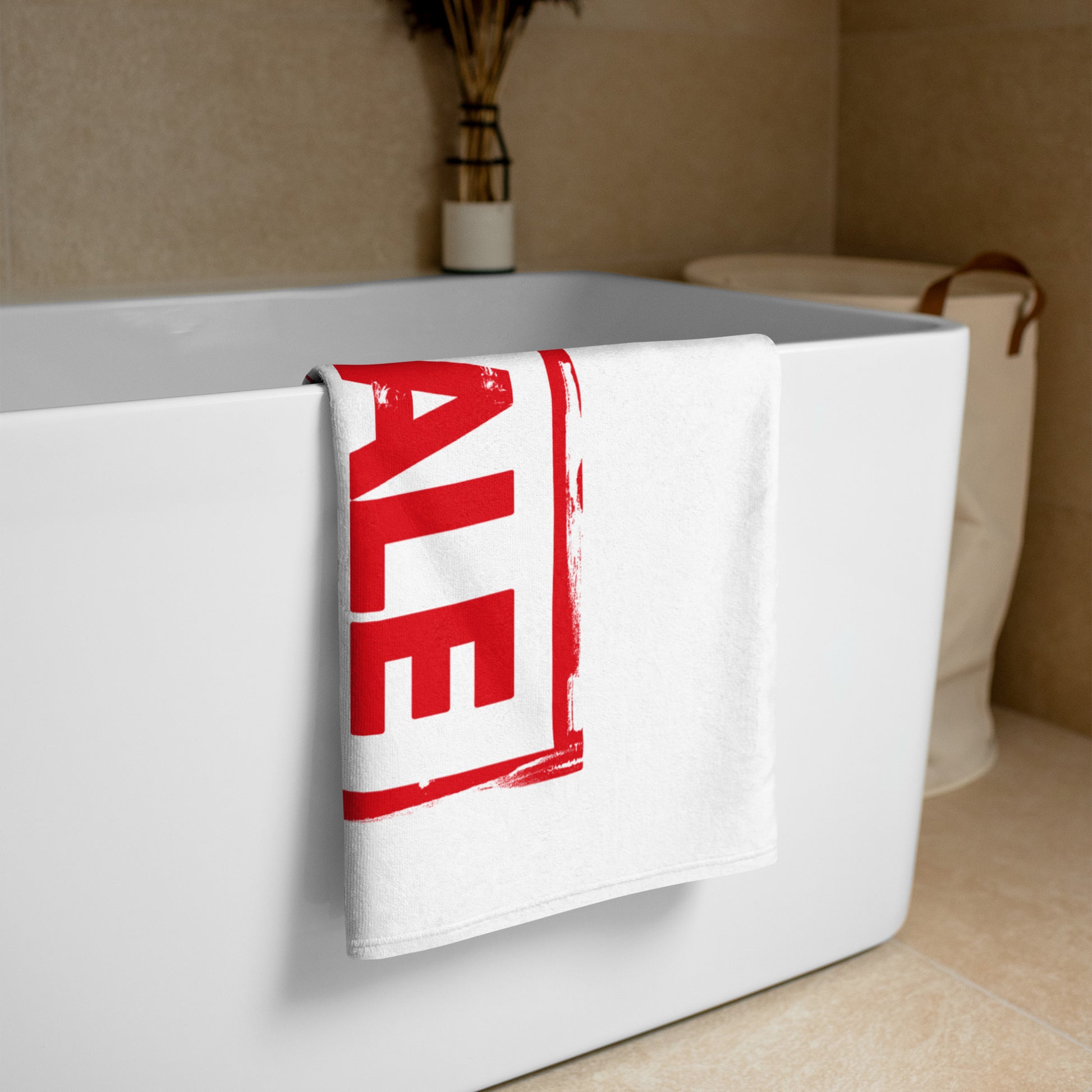Not For Sale Red Stamp - Beach Towel - iSAW Company