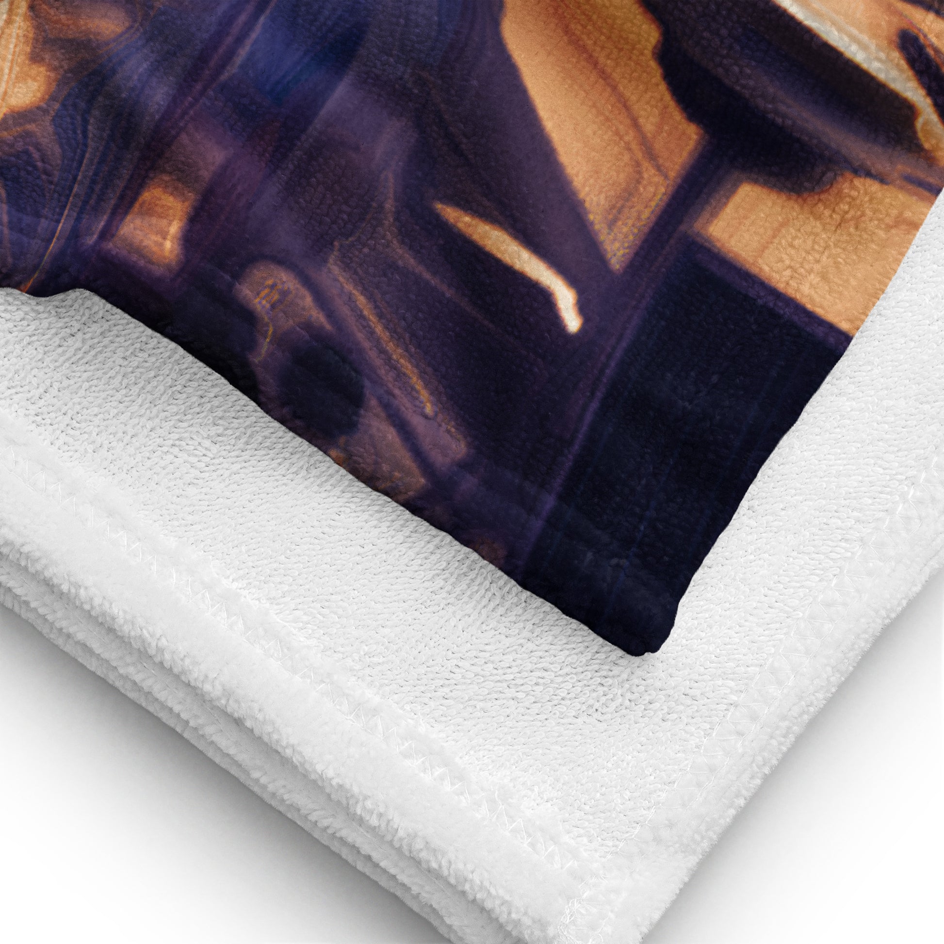 The Sleeping Yachts (at Sunset) - Beach Towel - iSAW Company