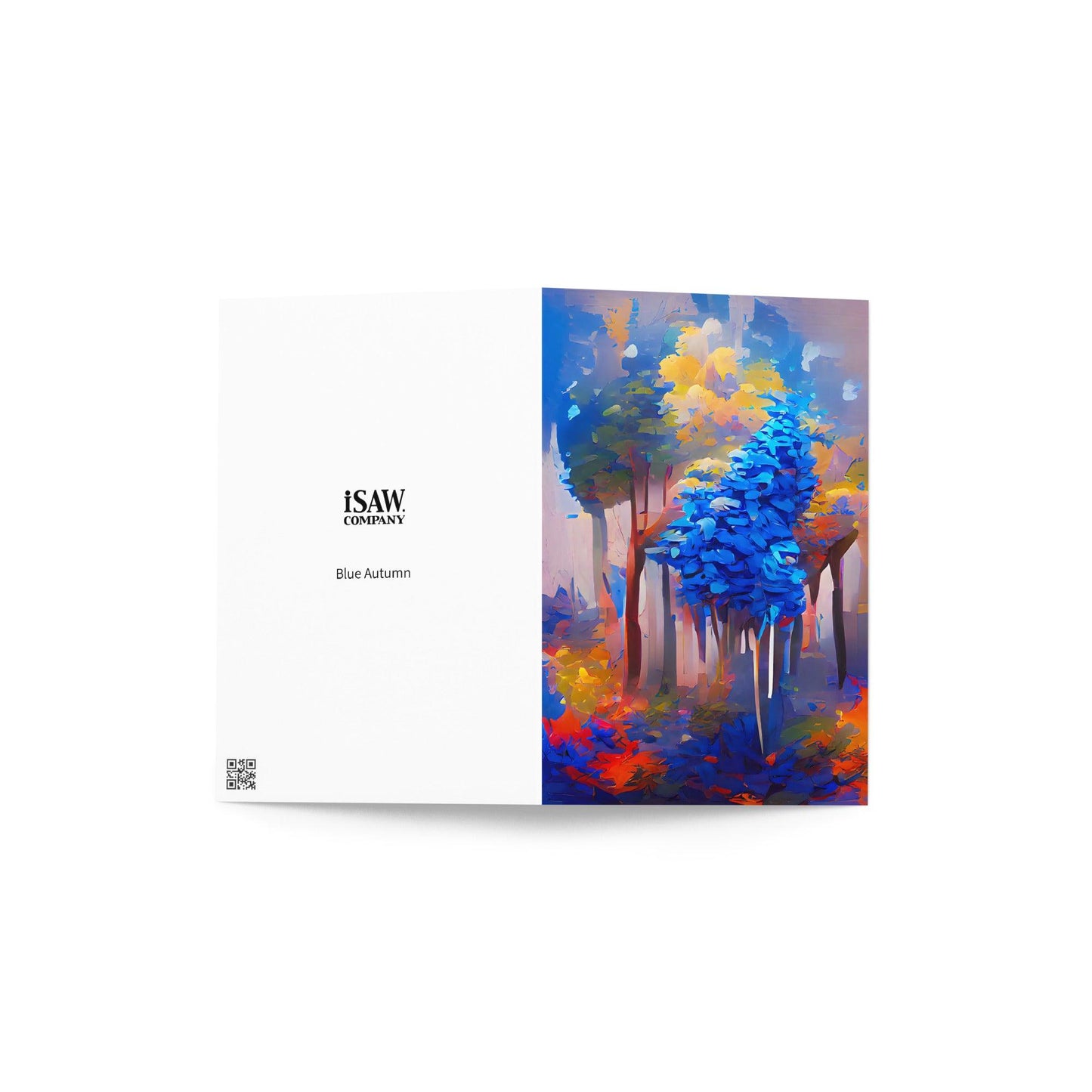 Blue Autumn - Note Card - iSAW Company