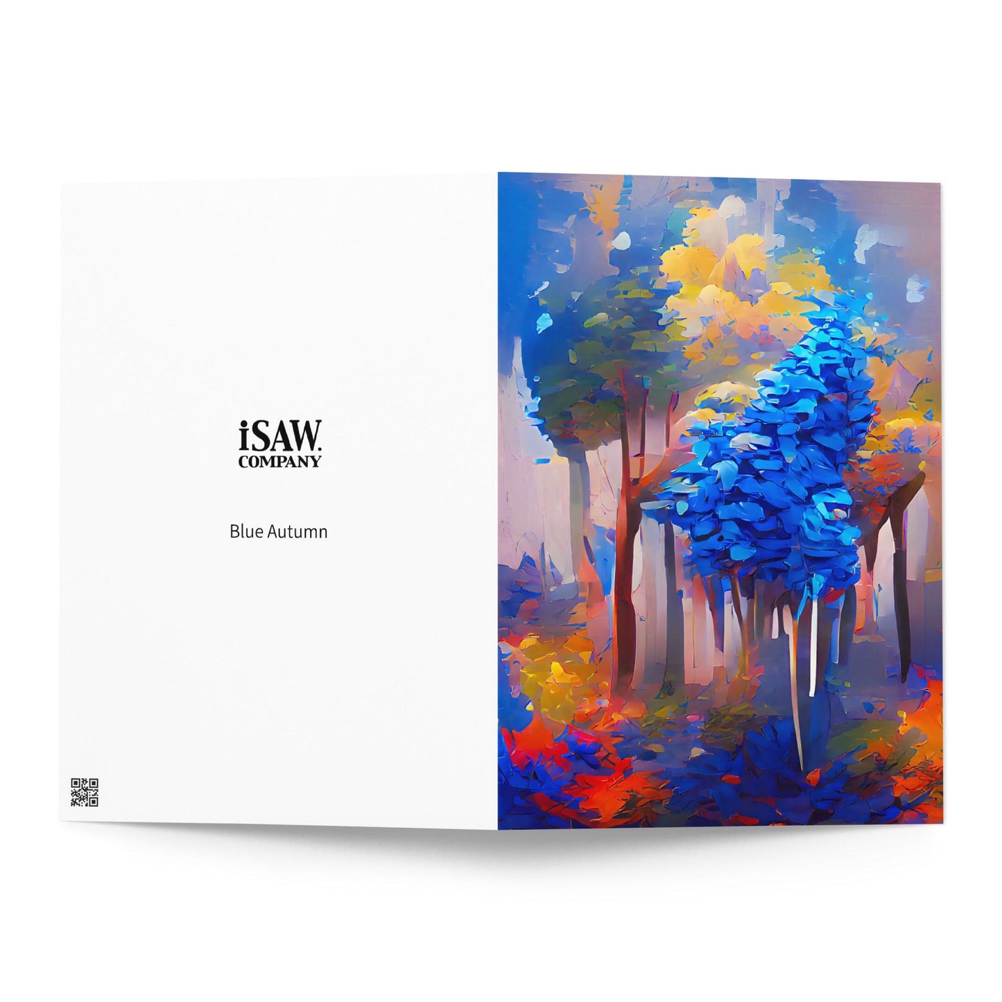 Blue Autumn - Note Card - iSAW Company