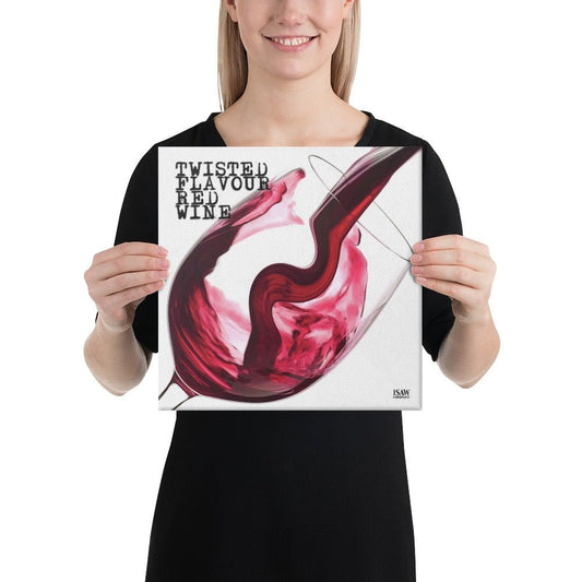 Twisted Flavour Red Wine - Canvas Print - iSAW Company
