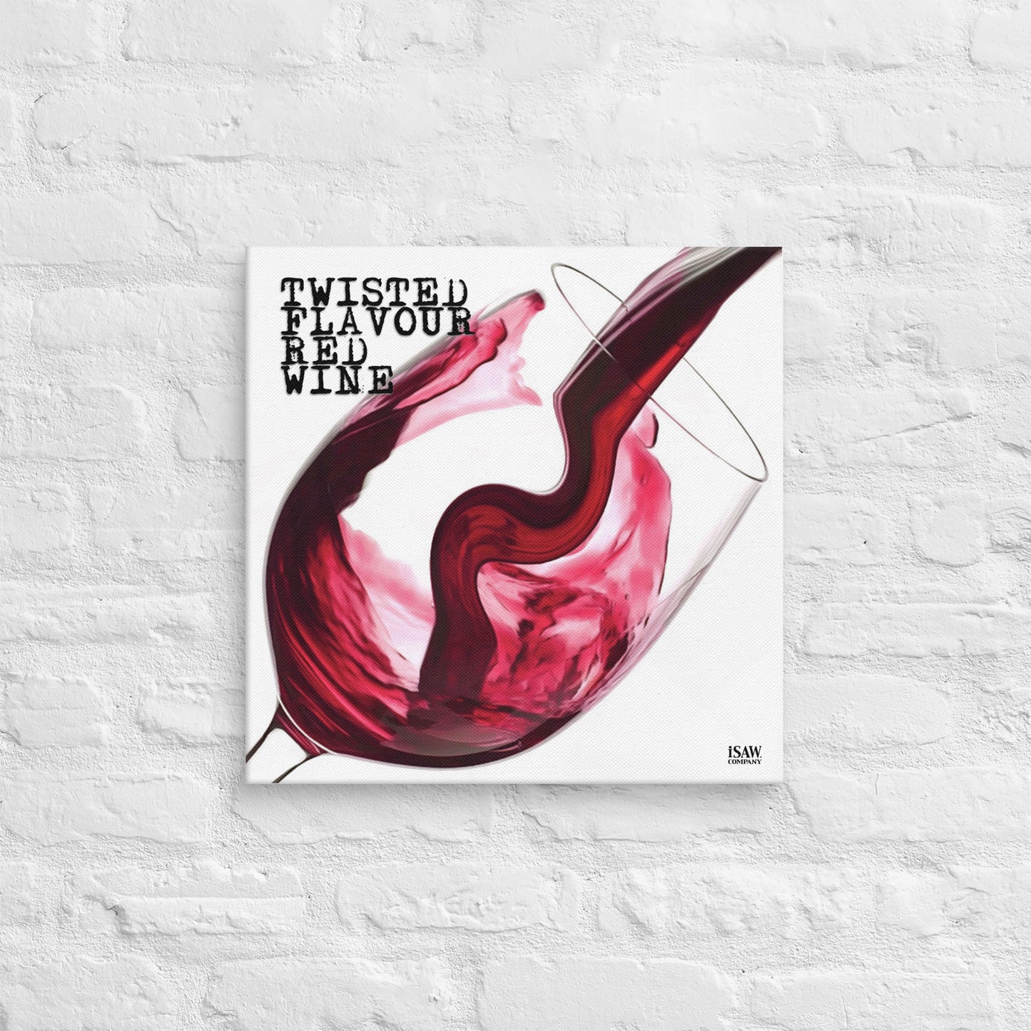 Twisted Flavour Red Wine - Canvas Print - iSAW Company