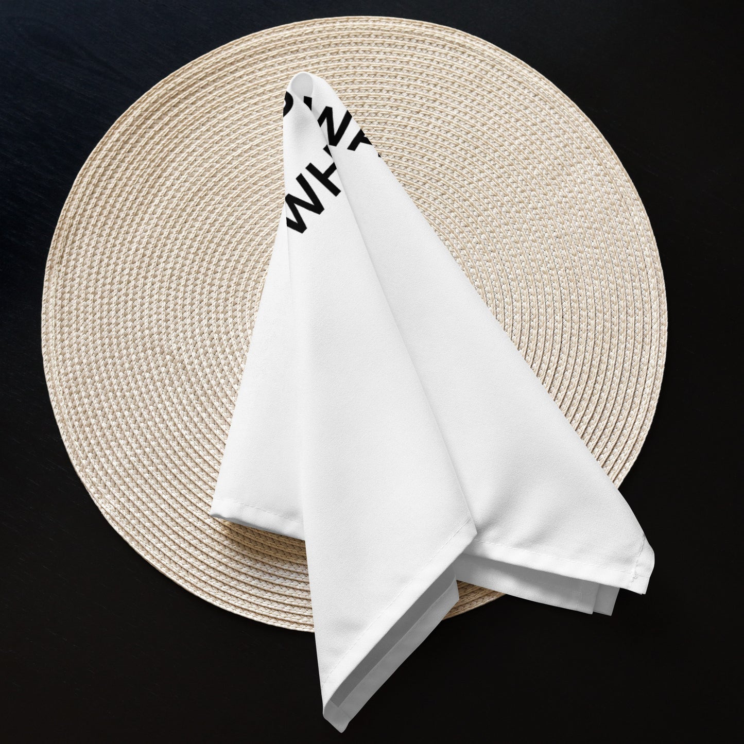 The Best Food Comes To Those Who Wait - White Napkin Set - iSAW Company