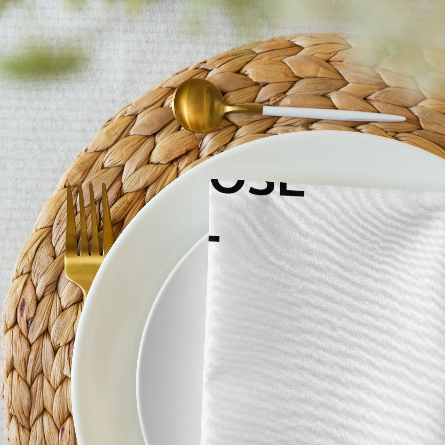 The Best Food Comes To Those Who Wait - White Napkin Set - iSAW Company