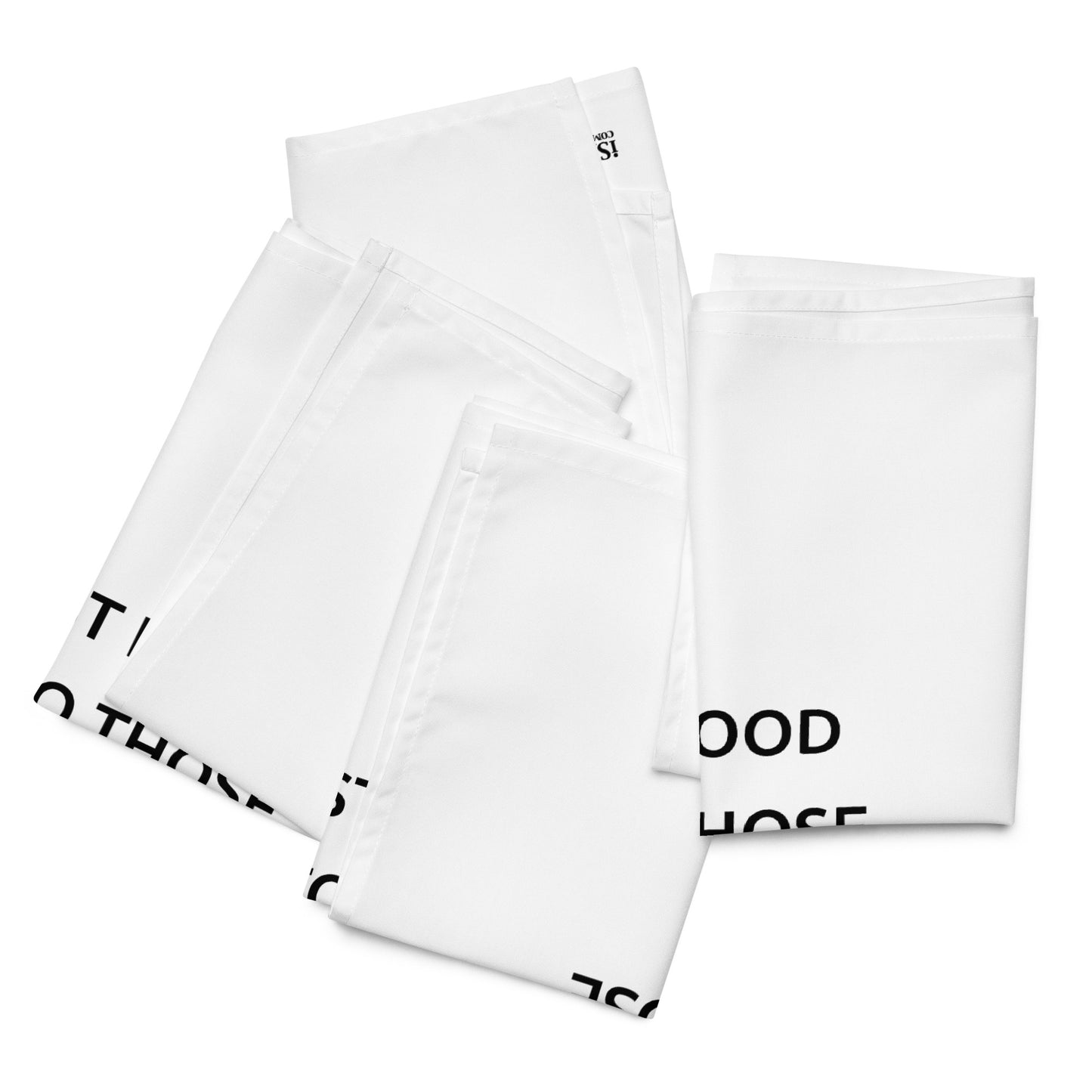 The Best Food Comes To Those Who Wait - White Napkin Set - iSAW Company