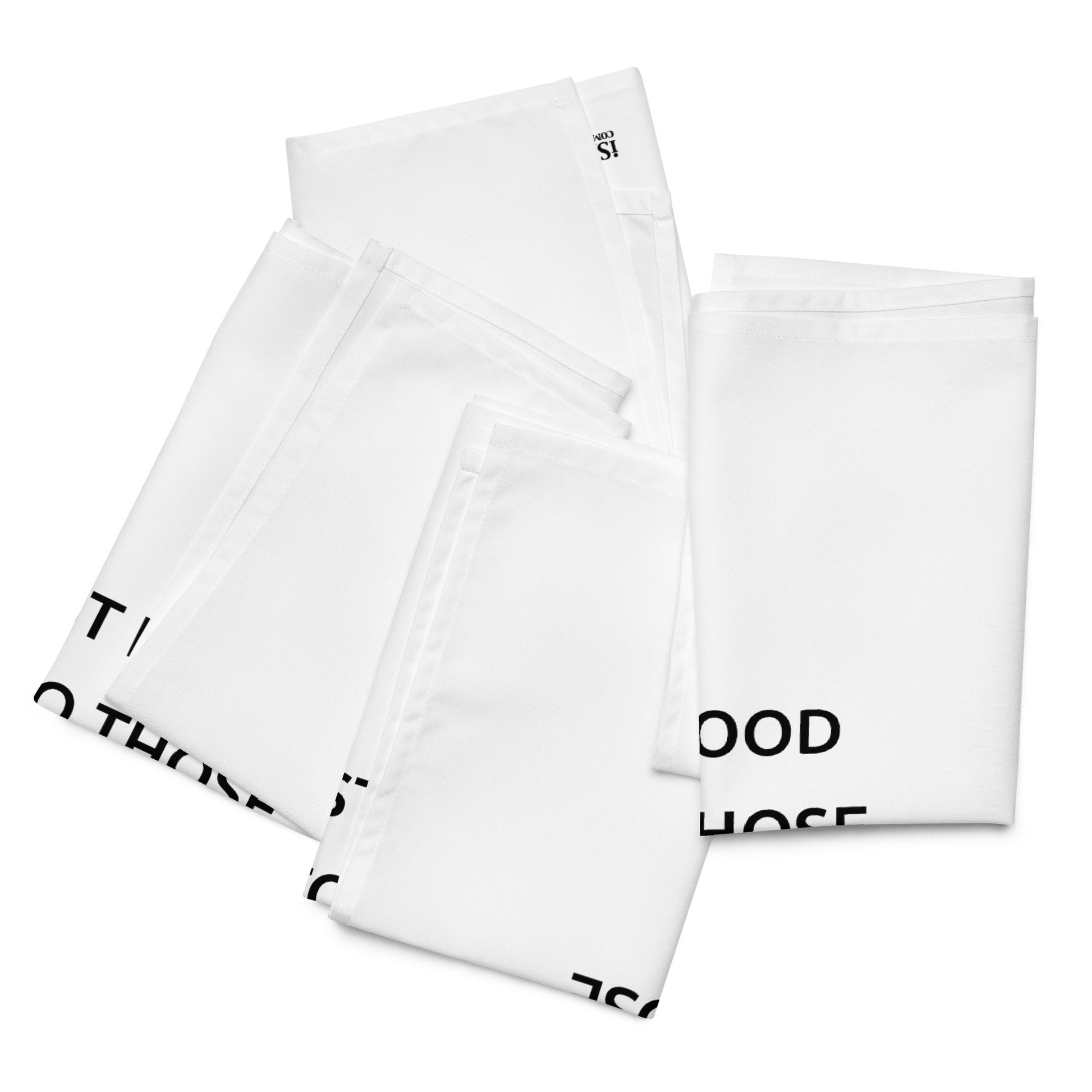 The Best Food Comes To Those Who Wait - White Napkin Set - iSAW Company