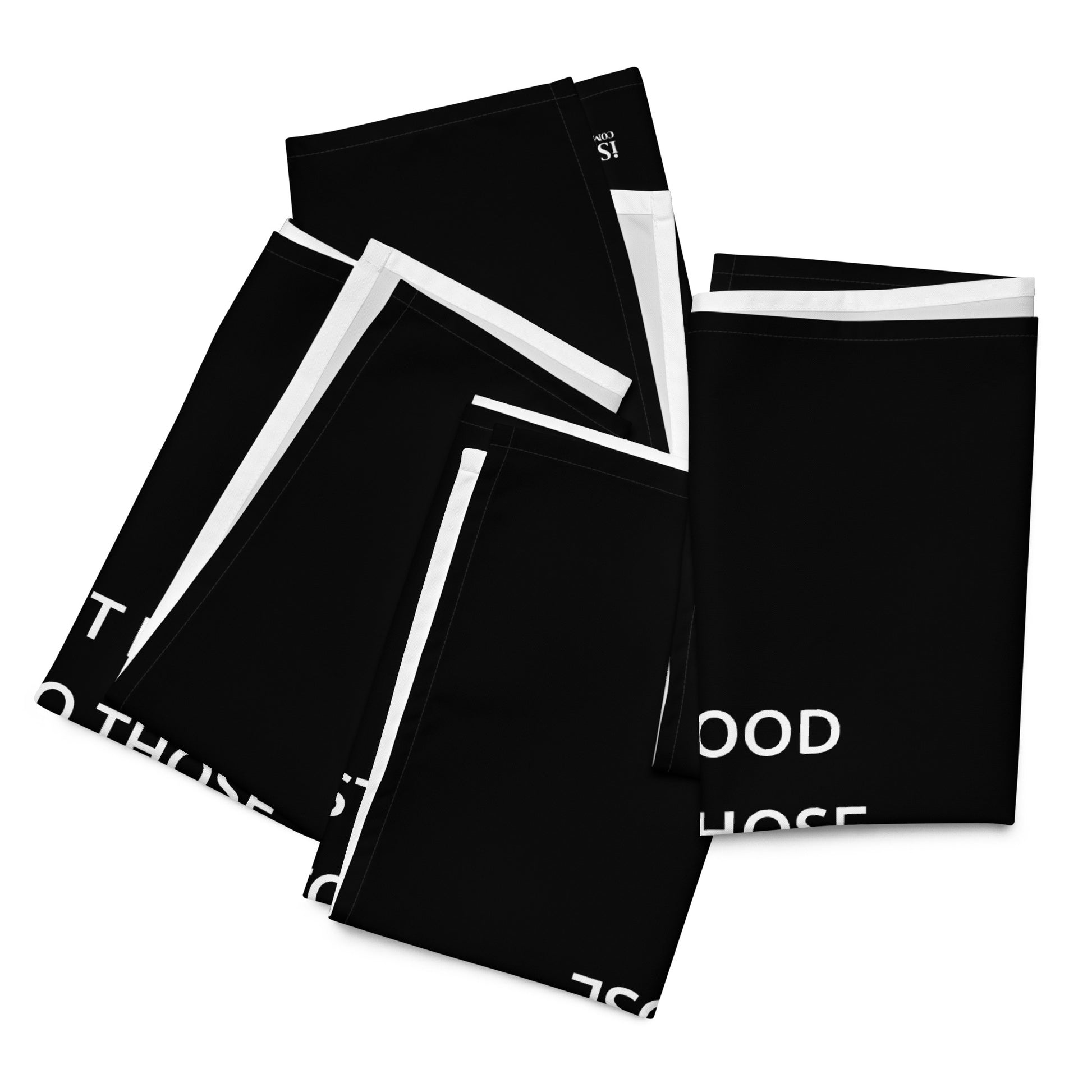 The Best Food Comes To Those Who Wait - Black Napkin Set - iSAW Company