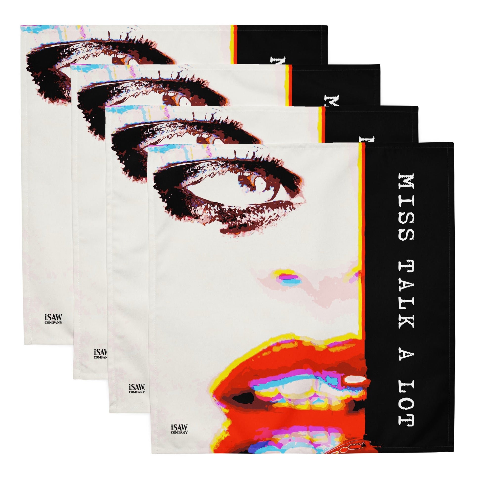 Miss Talk A Lot - Cloth Napkin Set - iSAW Company