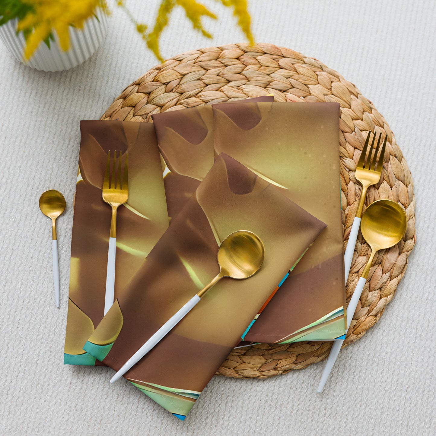 Retro Cool Blue - Cloth Napkin Set - iSAW Company