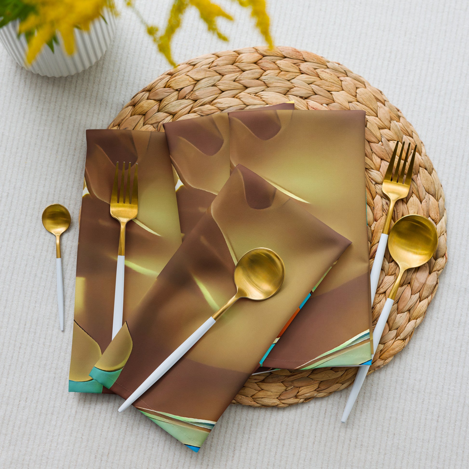 Retro Cool Blue - Cloth Napkin Set - iSAW Company