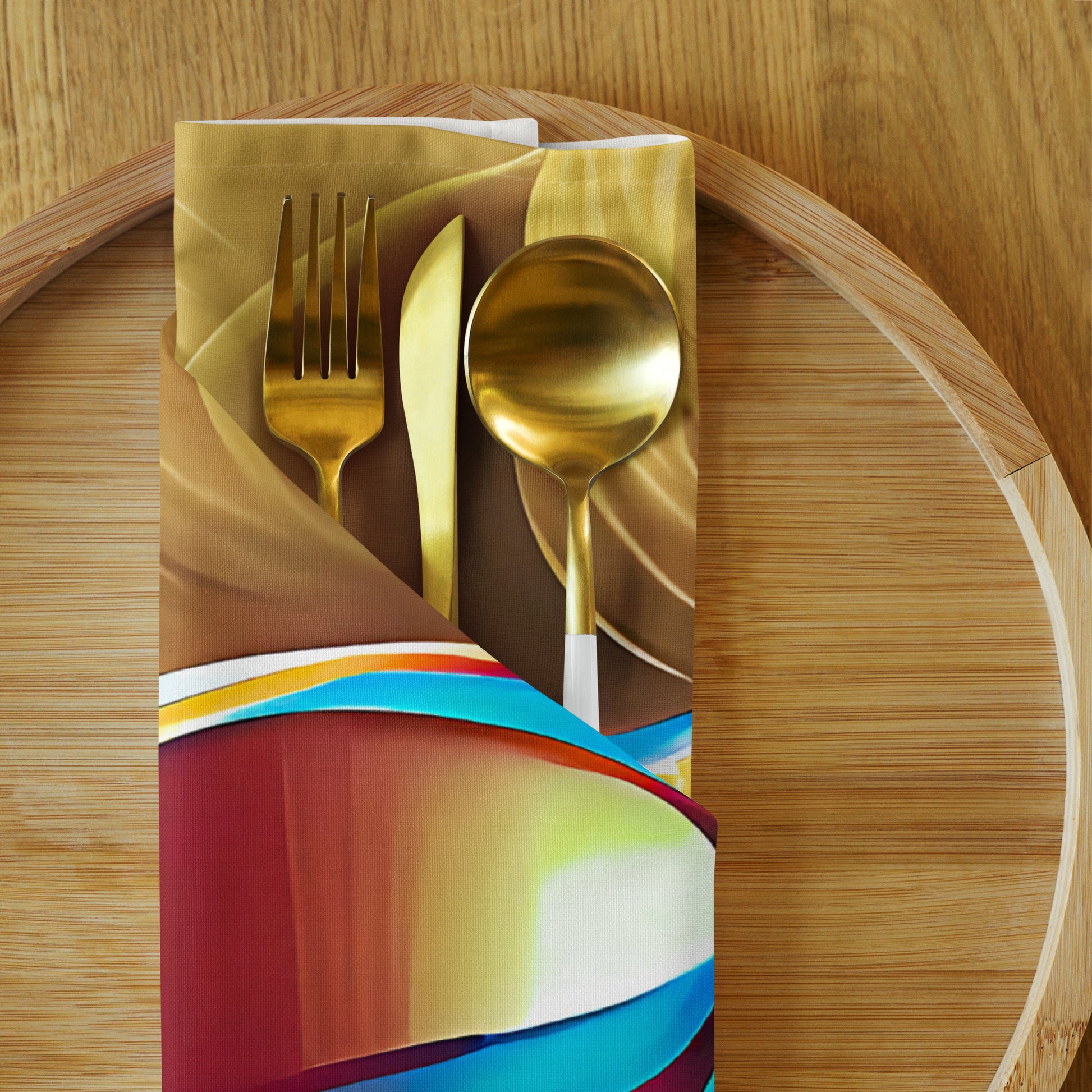 Retro Cool Blue - Cloth Napkin Set - iSAW Company