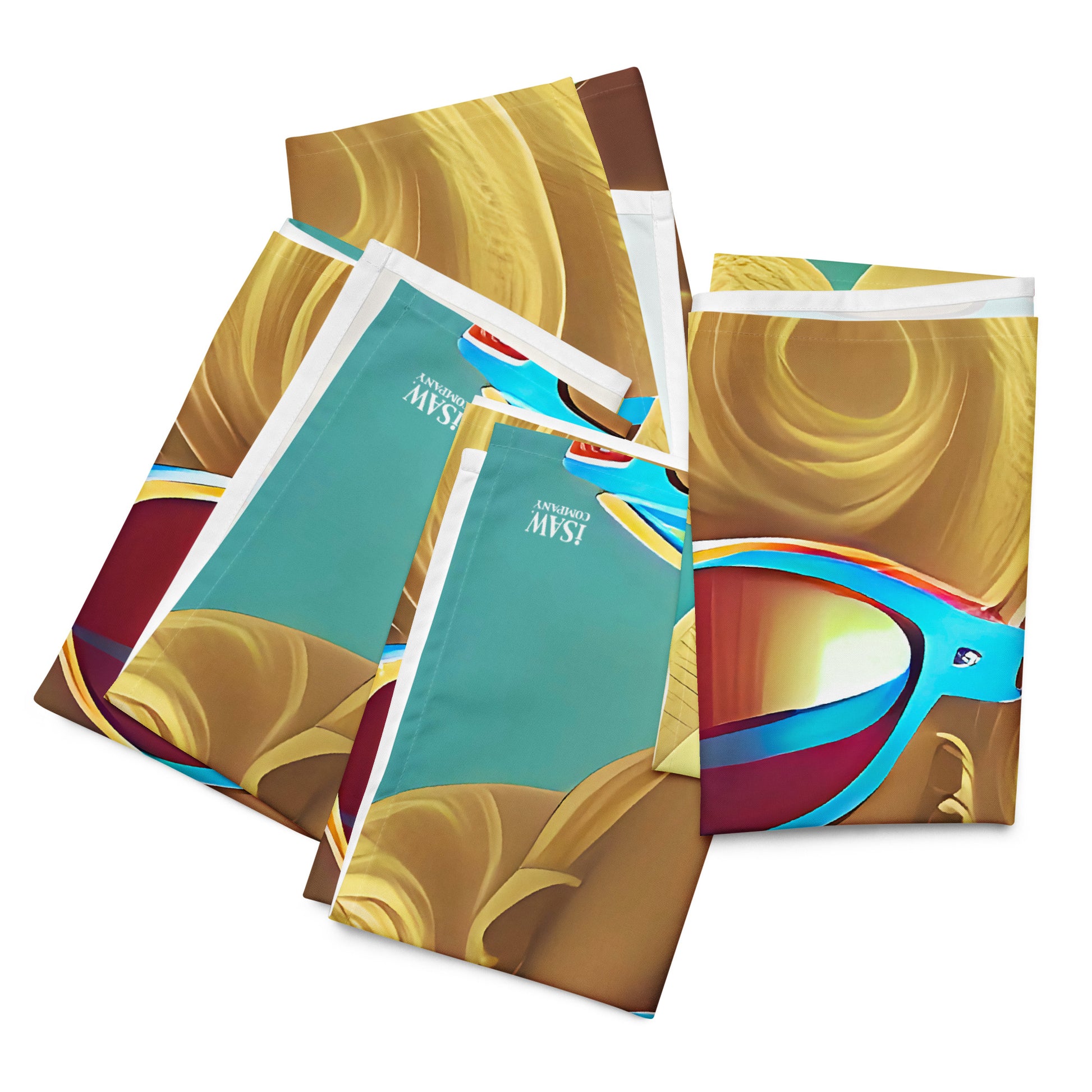 Retro Cool Blue - Cloth Napkin Set - iSAW Company