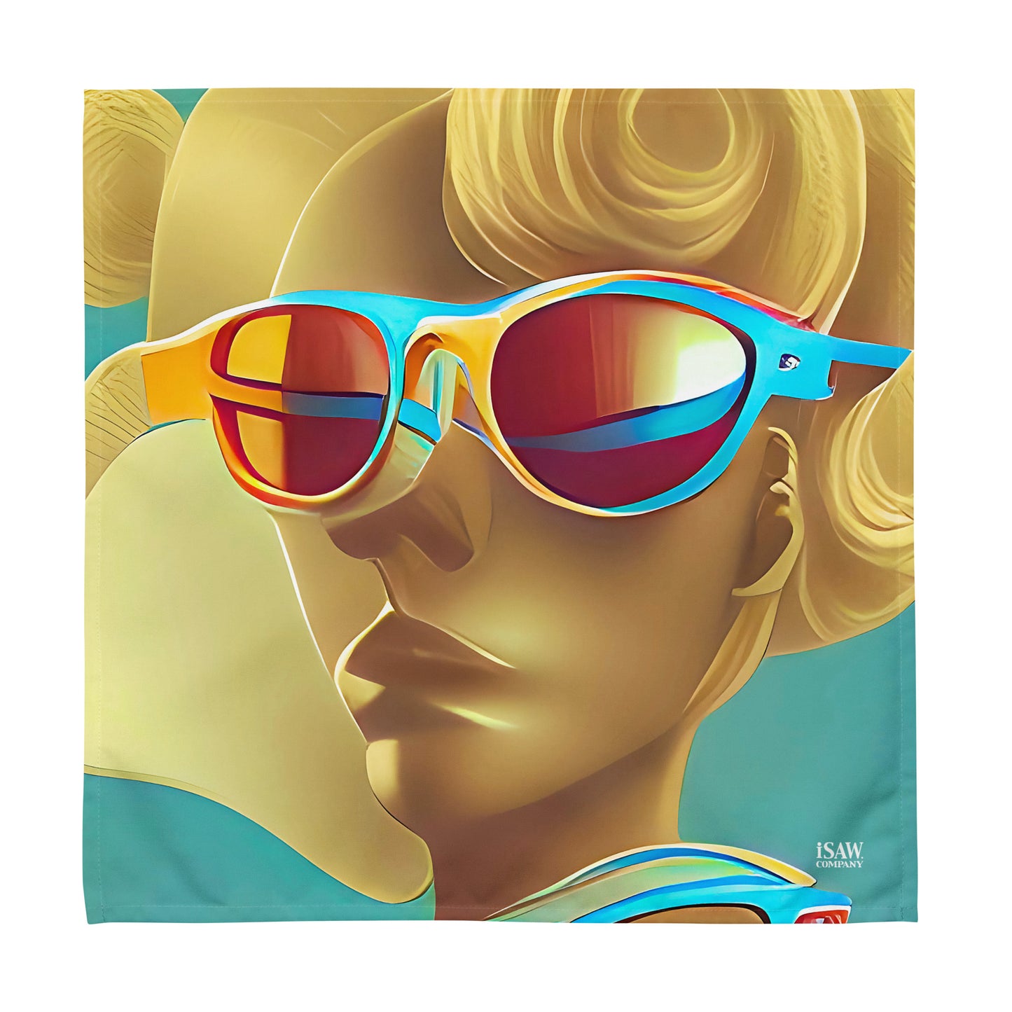 Retro Cool Blue - Cloth Napkin Set - iSAW Company