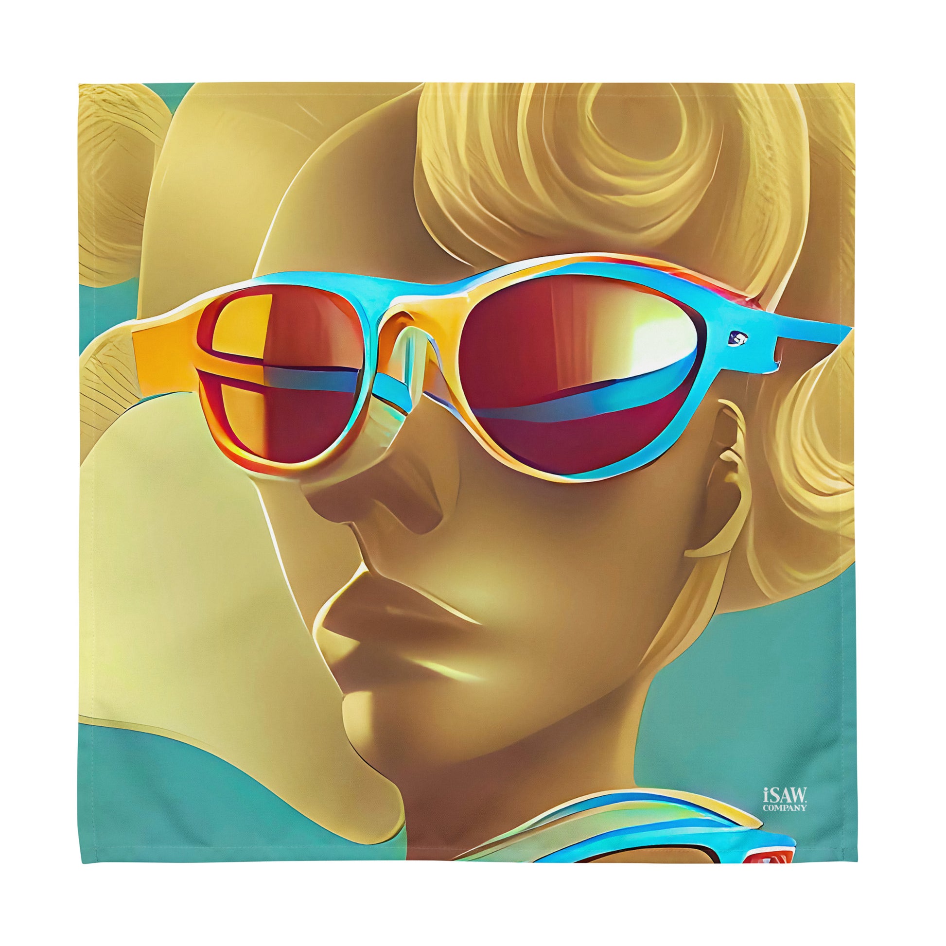 Retro Cool Blue - Cloth Napkin Set - iSAW Company