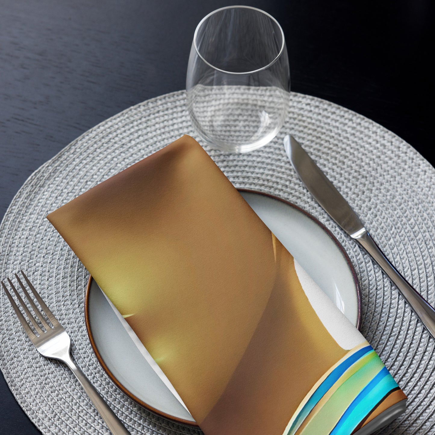 Retro Cool White - Cloth Napkin Set - iSAW Company