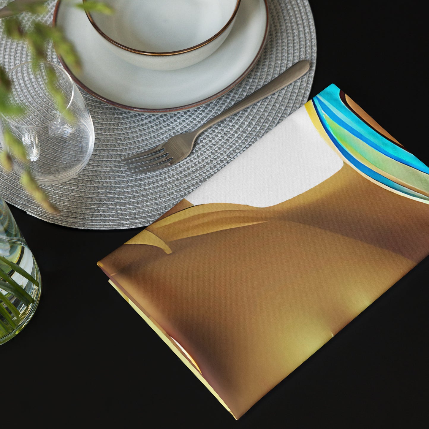 Retro Cool White - Cloth Napkin Set - iSAW Company