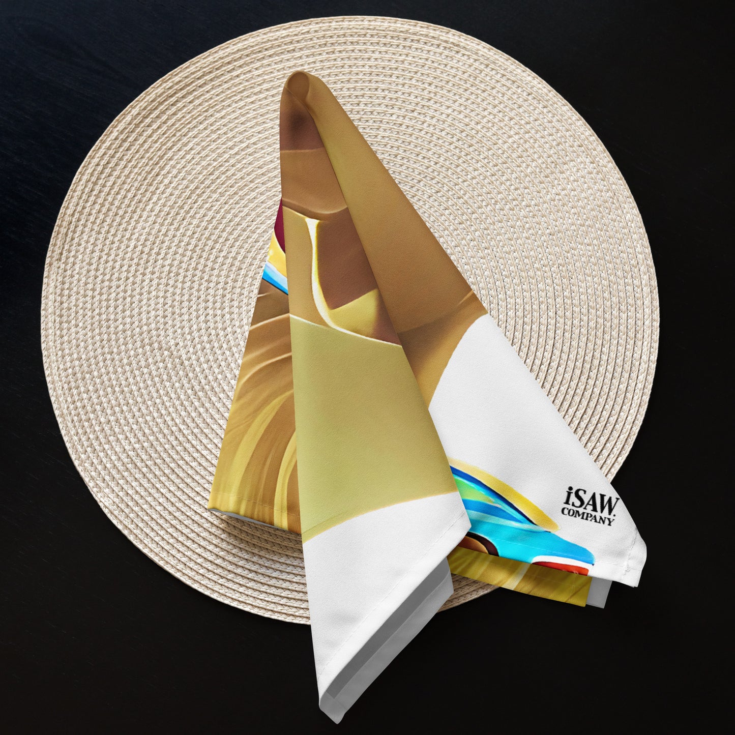 Retro Cool White - Cloth Napkin Set - iSAW Company