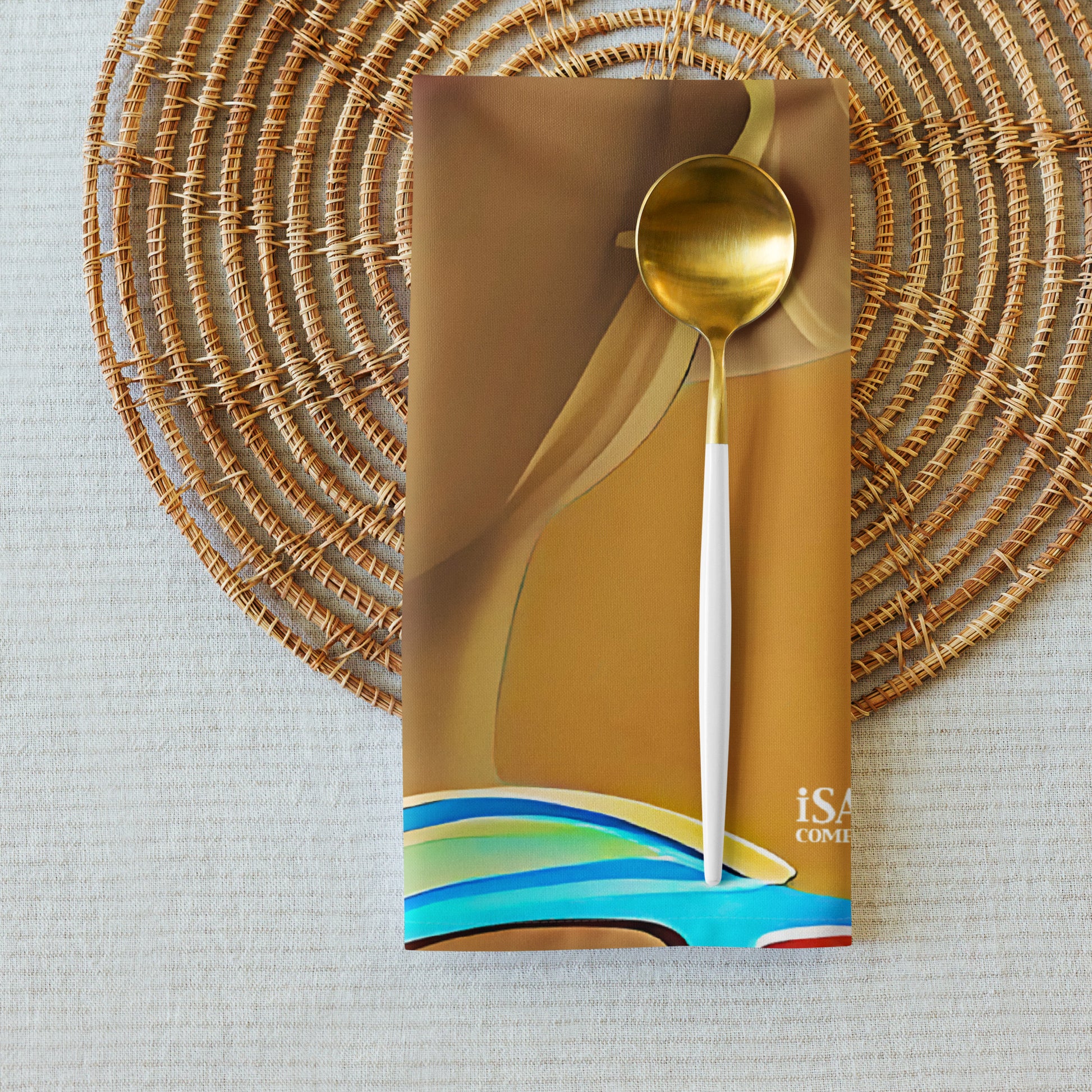 Retro Cool Orange - Cloth Napkin Set - iSAW Company