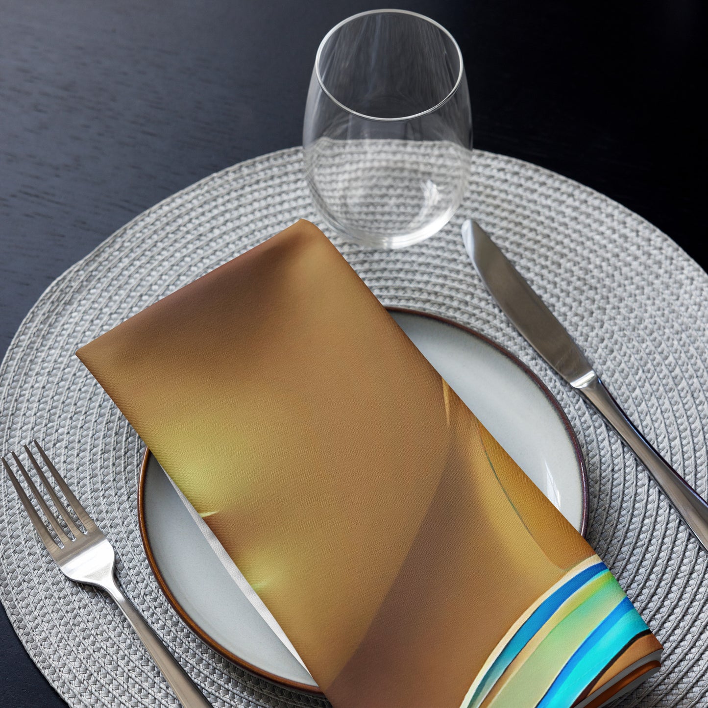 Retro Cool Orange - Cloth Napkin Set - iSAW Company