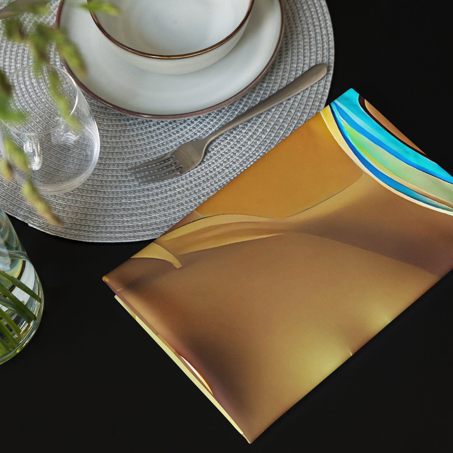 Retro Cool Orange - Cloth Napkin Set - iSAW Company