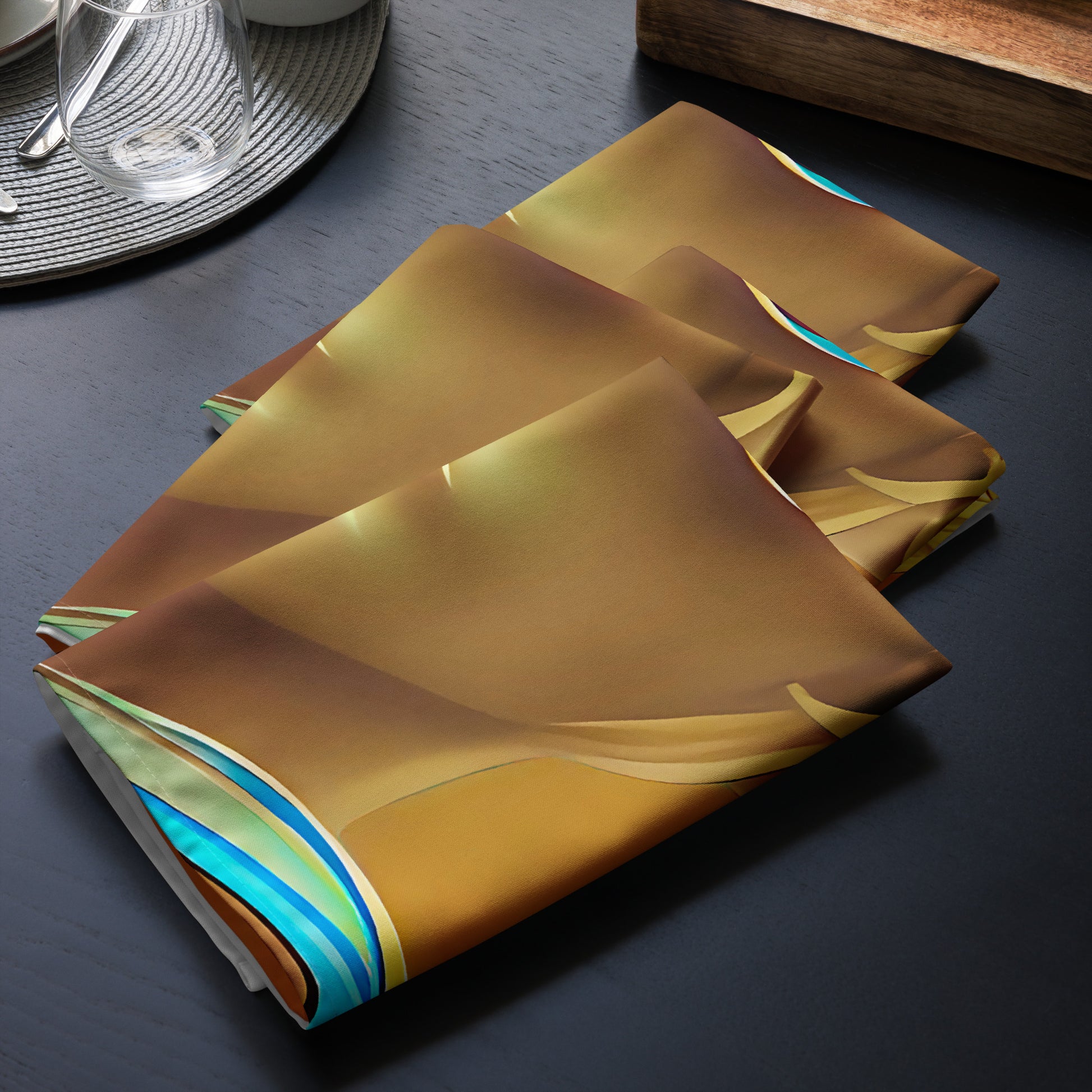 Retro Cool Orange - Cloth Napkin Set - iSAW Company