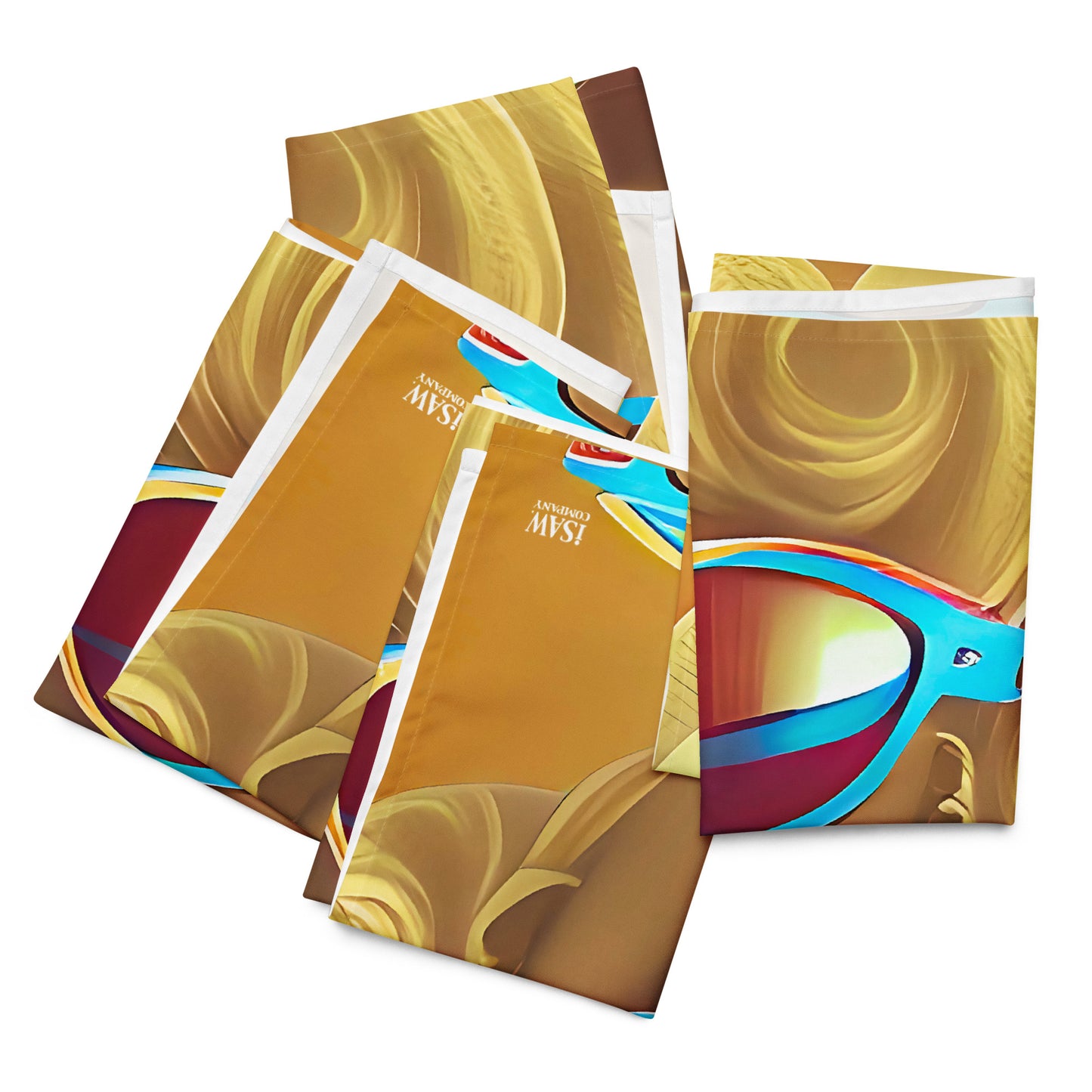 Retro Cool Orange - Cloth Napkin Set - iSAW Company