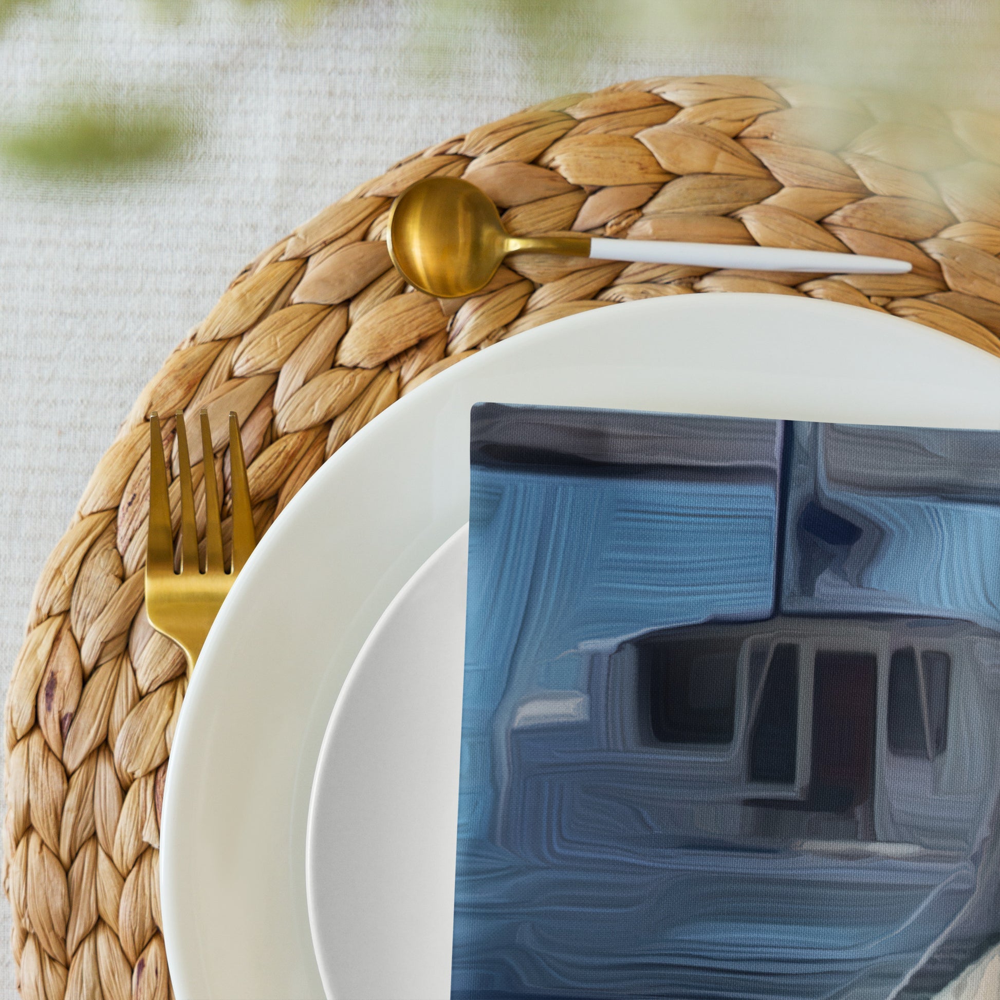 The Sleeping Yachts (at Morning) - Cloth Napkin Set - iSAW Company