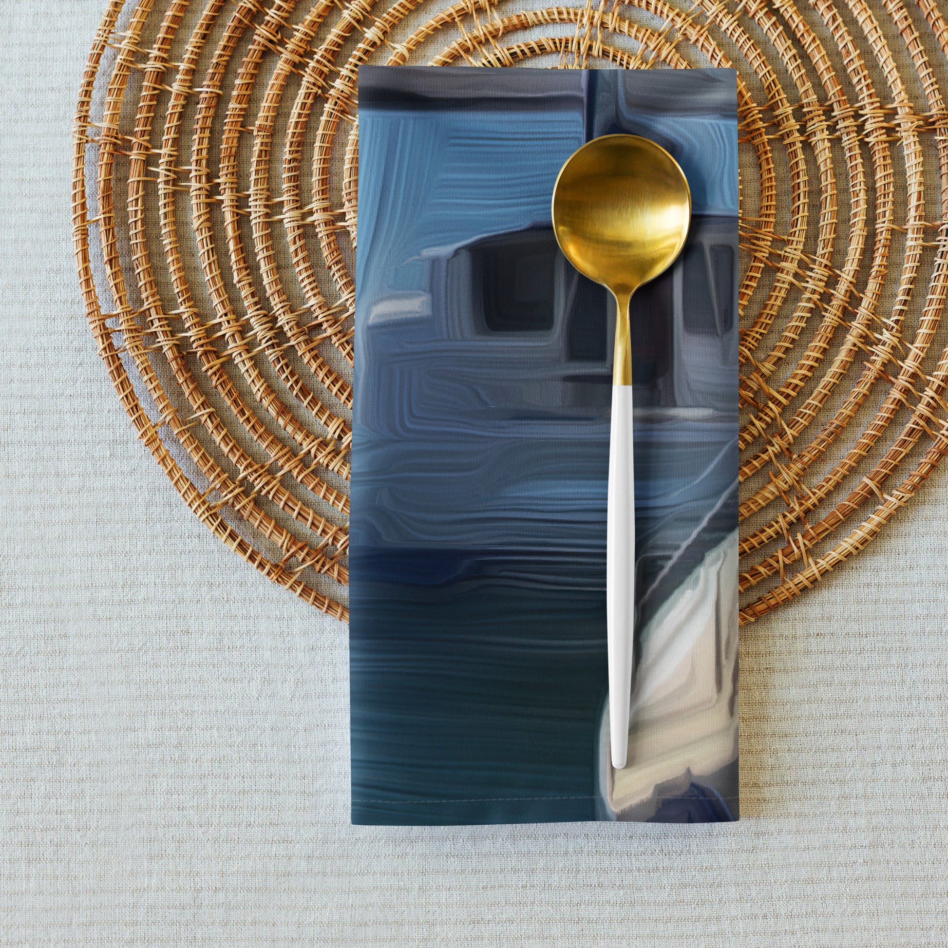 The Sleeping Yachts (at Morning) - Cloth Napkin Set - iSAW Company