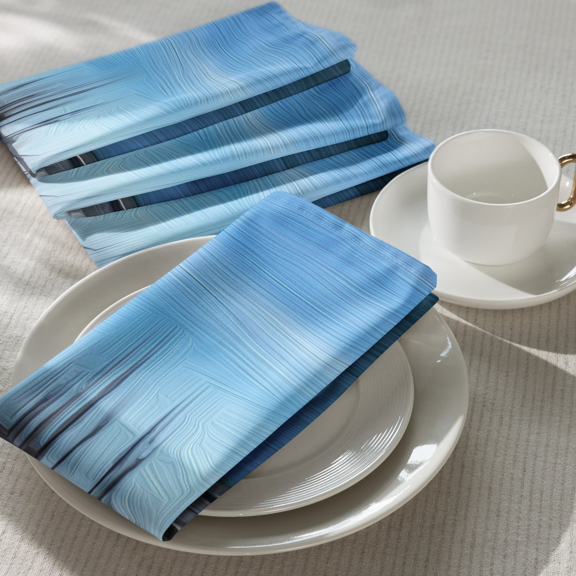 The Sleeping Yachts (at Morning) - Cloth Napkin Set - iSAW Company