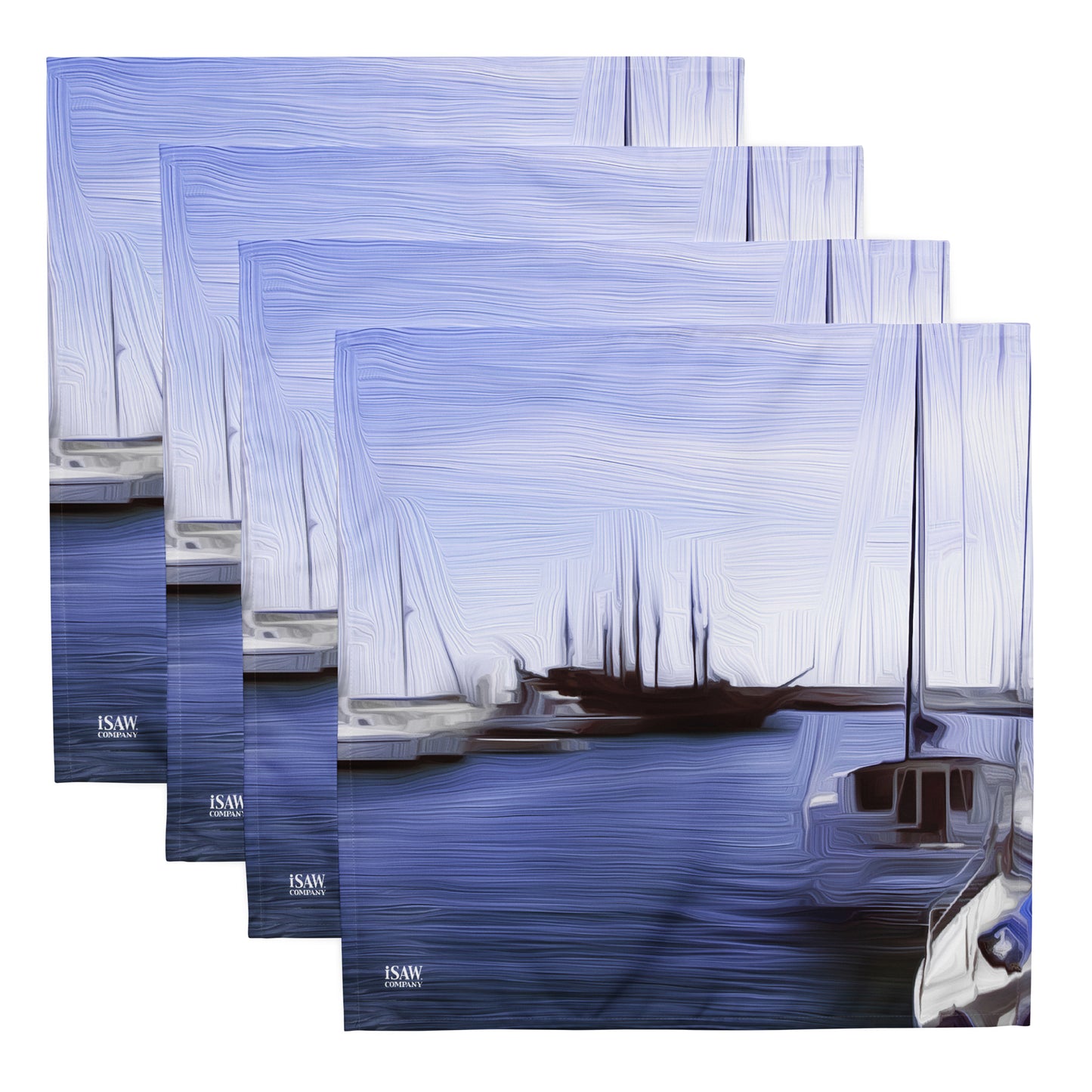 The Sleeping Yachts (at Afternoon) - Cloth Napkin Set - iSAW Company