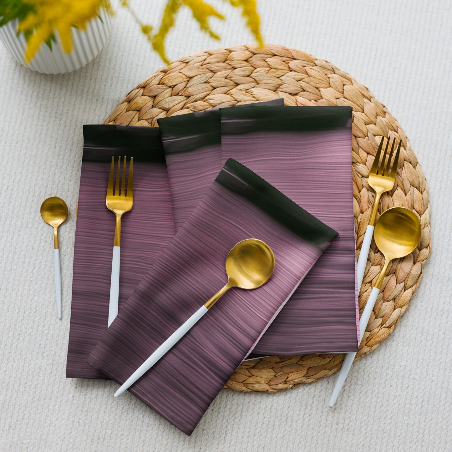 The Sleeping Yachts (at Evening) - Cloth Napkin Set - iSAW Company