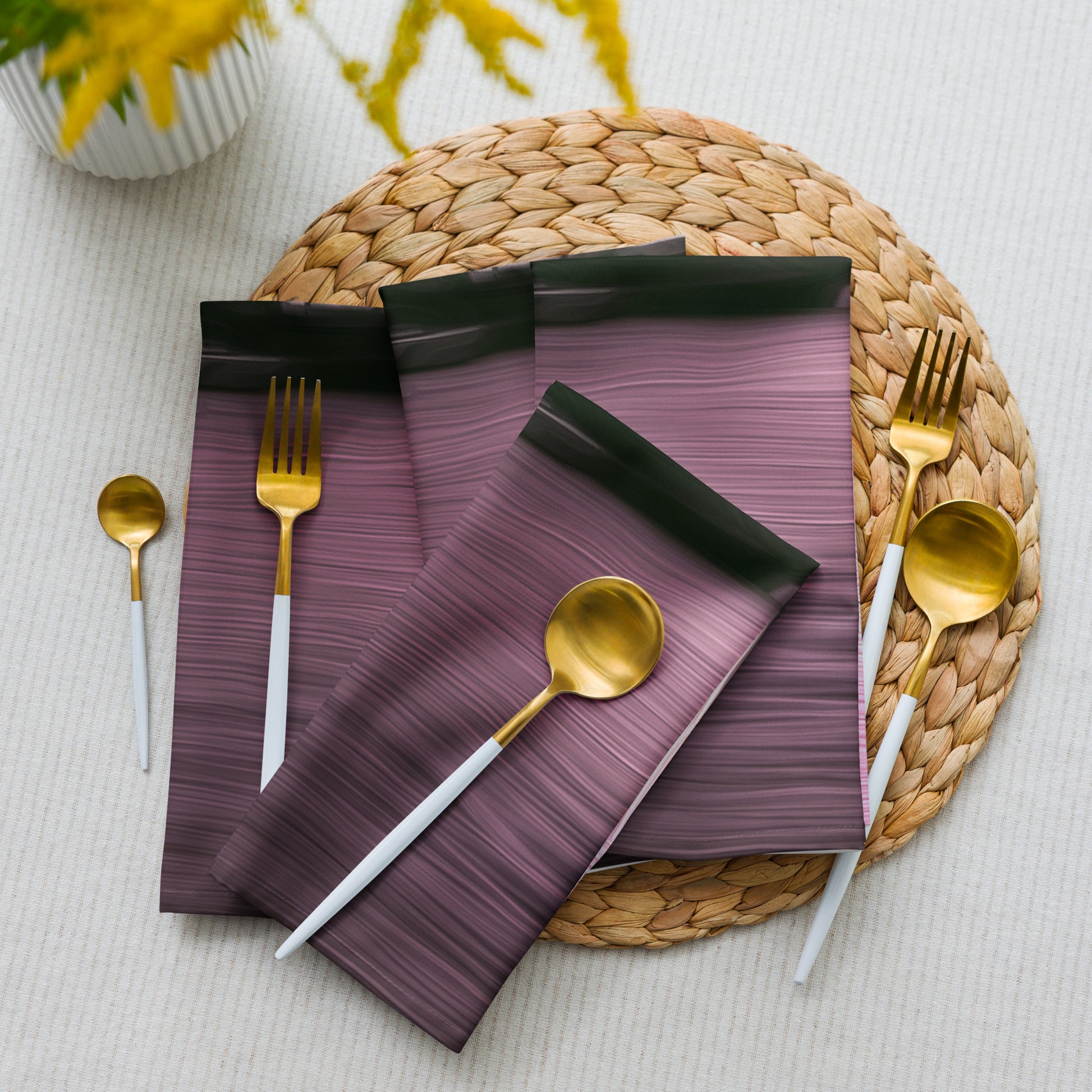 The Sleeping Yachts (at Evening) - Cloth Napkin Set - iSAW Company