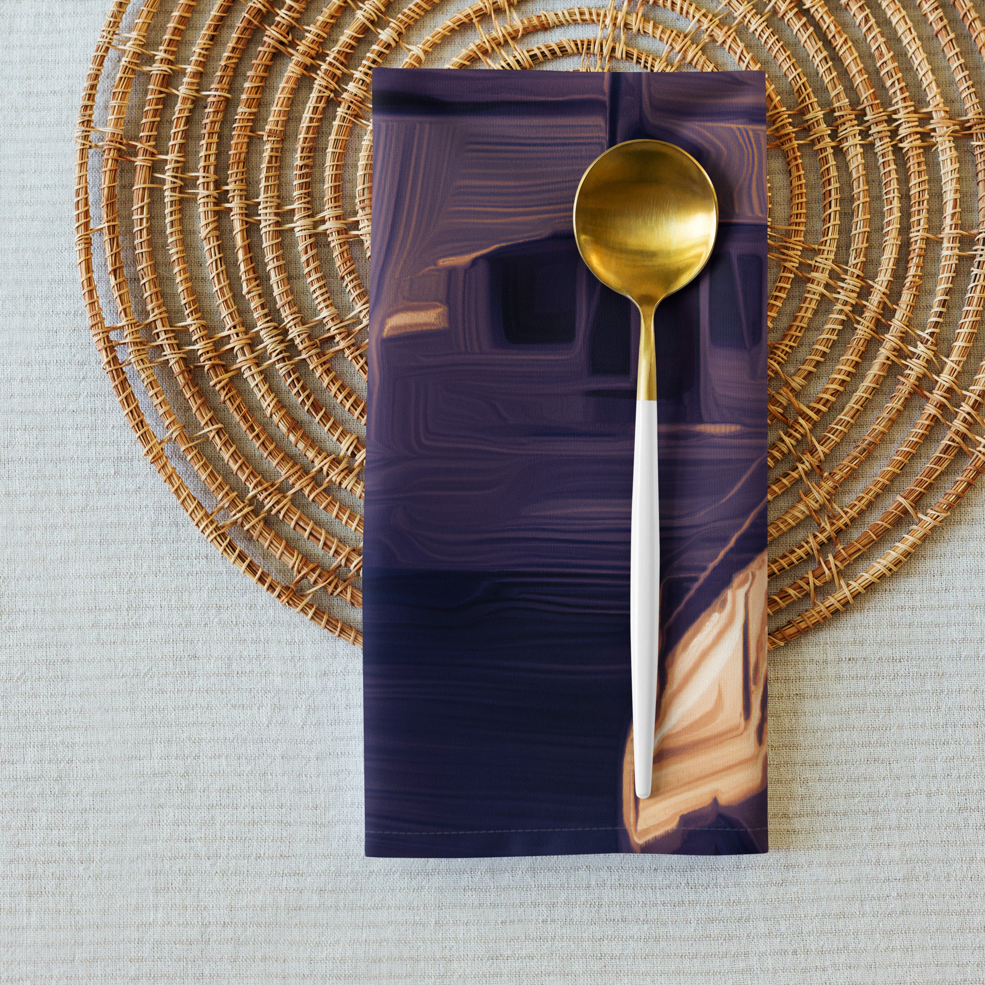 The Sleeping Yachts (at Sunset) - Cloth Napkin Set - iSAW Company