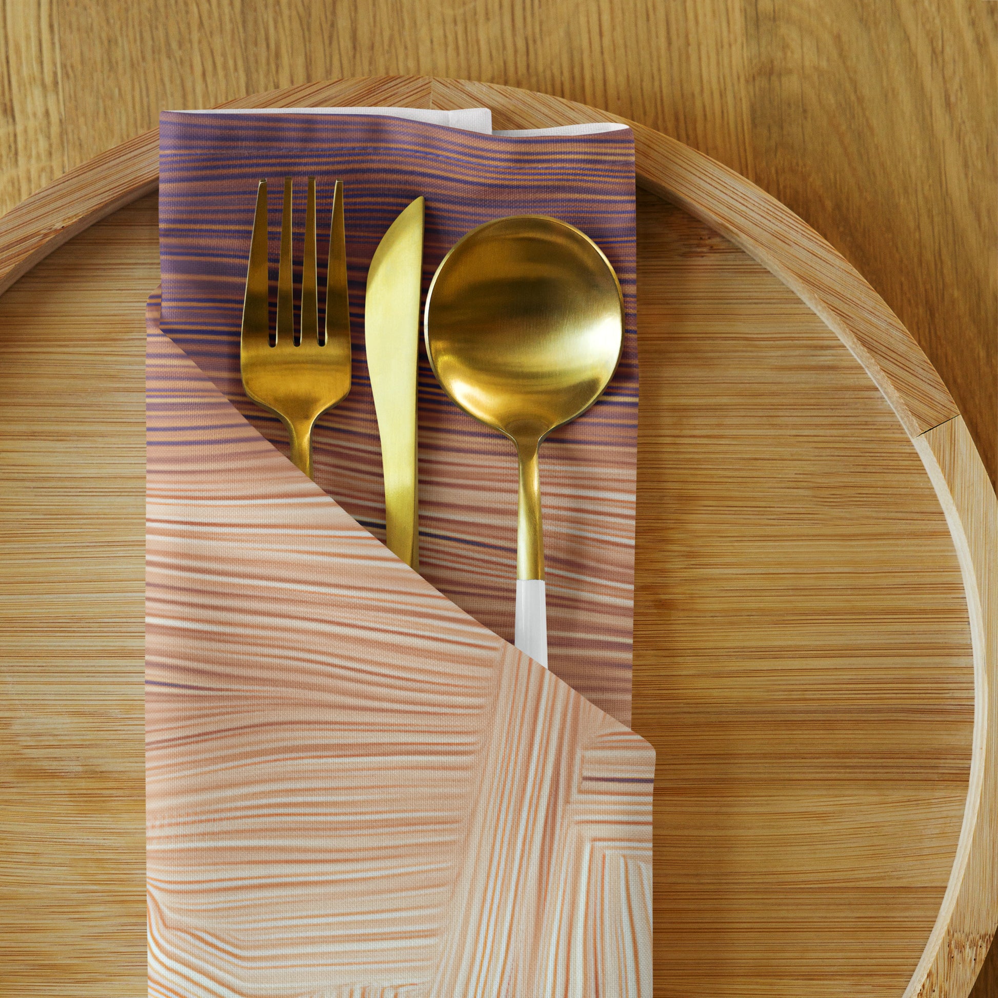 The Sleeping Yachts (at Sunset) - Cloth Napkin Set - iSAW Company