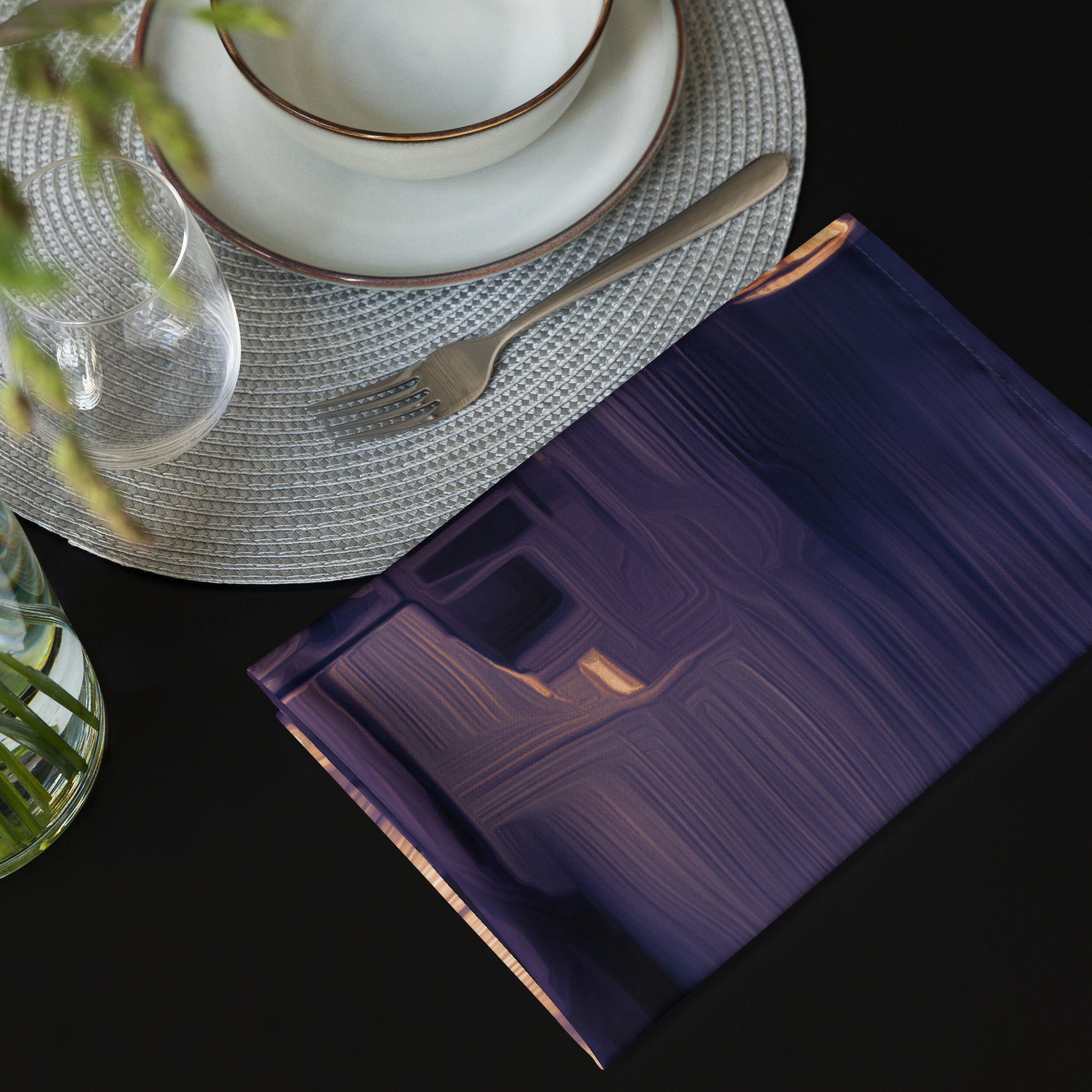 The Sleeping Yachts (at Sunset) - Cloth Napkin Set - iSAW Company