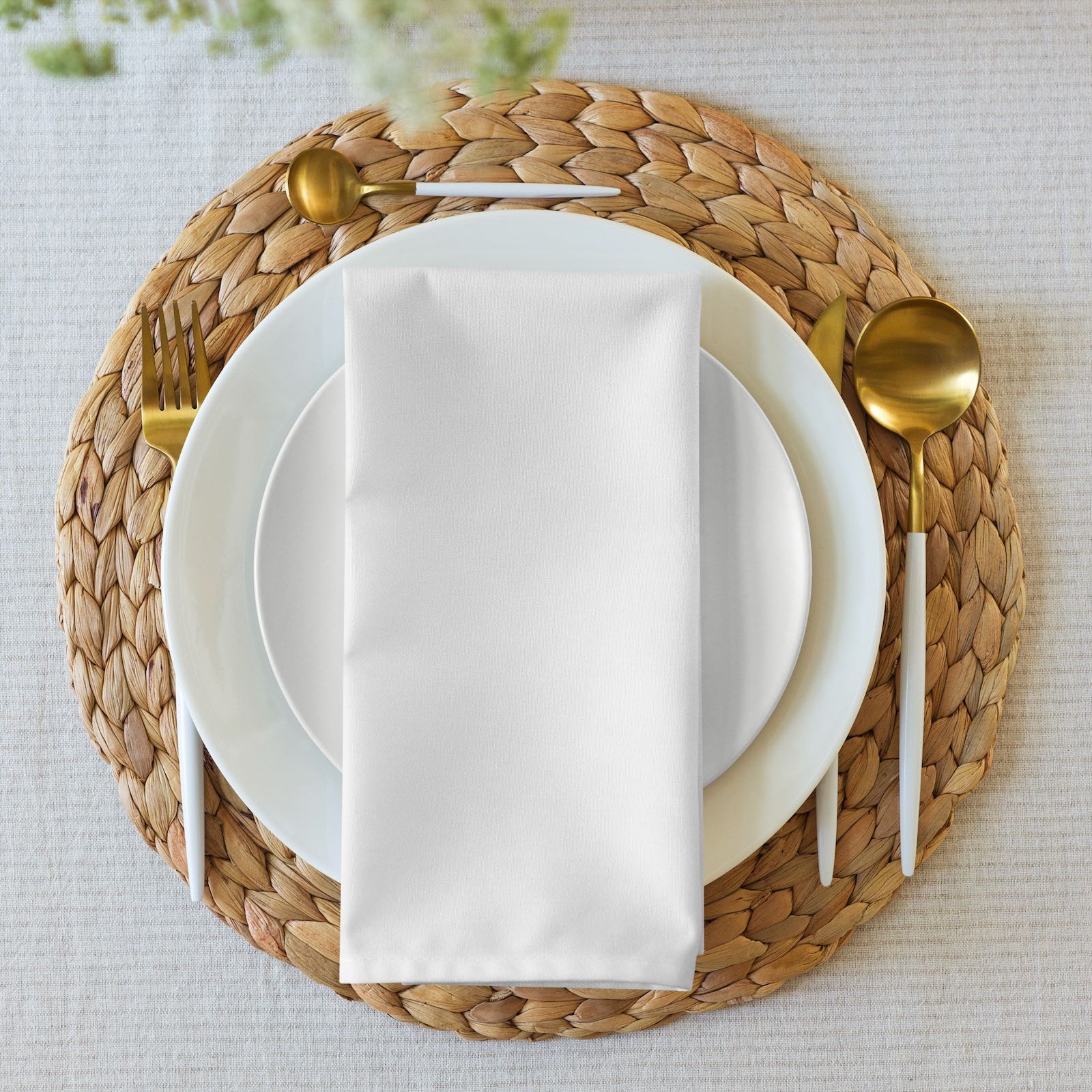 iSAW White Cloth Napkin Set - iSAW Company - iSAW Company