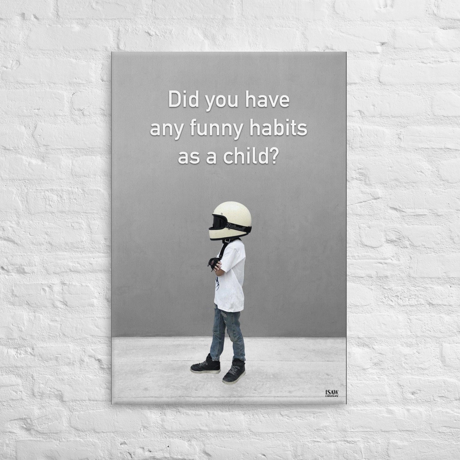 Did You Have Any Funny Habits As A Child - Canvas Print - iSAW Company