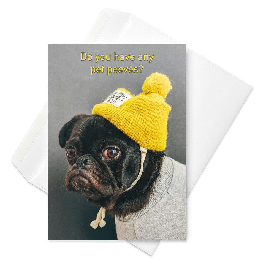 Do You Have Any Pet Peeves - Note Card - iSAW Company