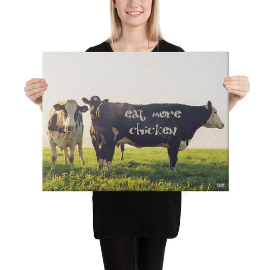 Eat More Chicken - Canvas Print - iSAW Company