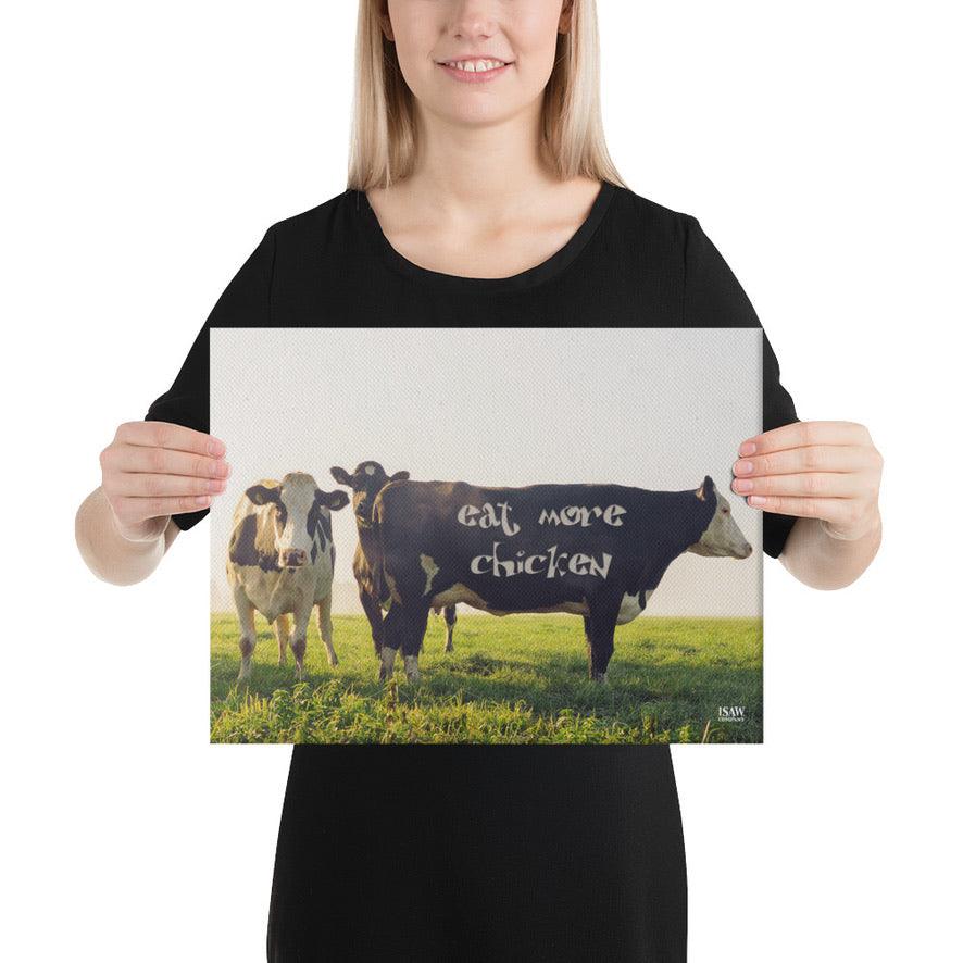 Eat More Chicken - Canvas Print - iSAW Company