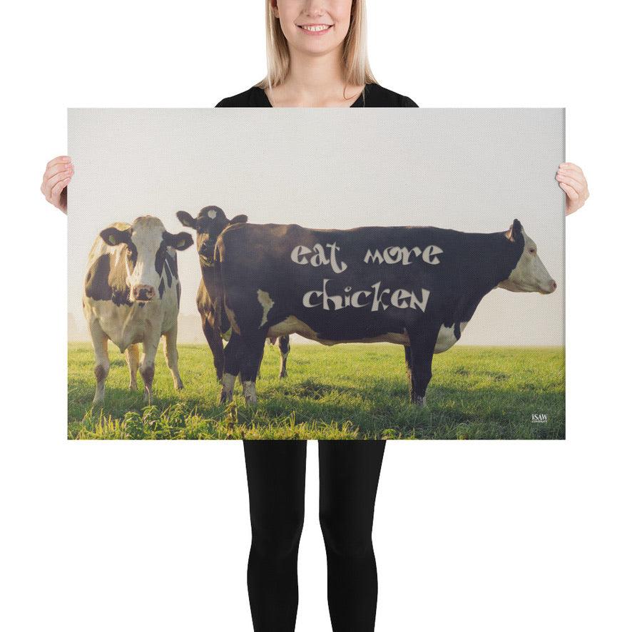 Eat More Chicken - Canvas Print - iSAW Company