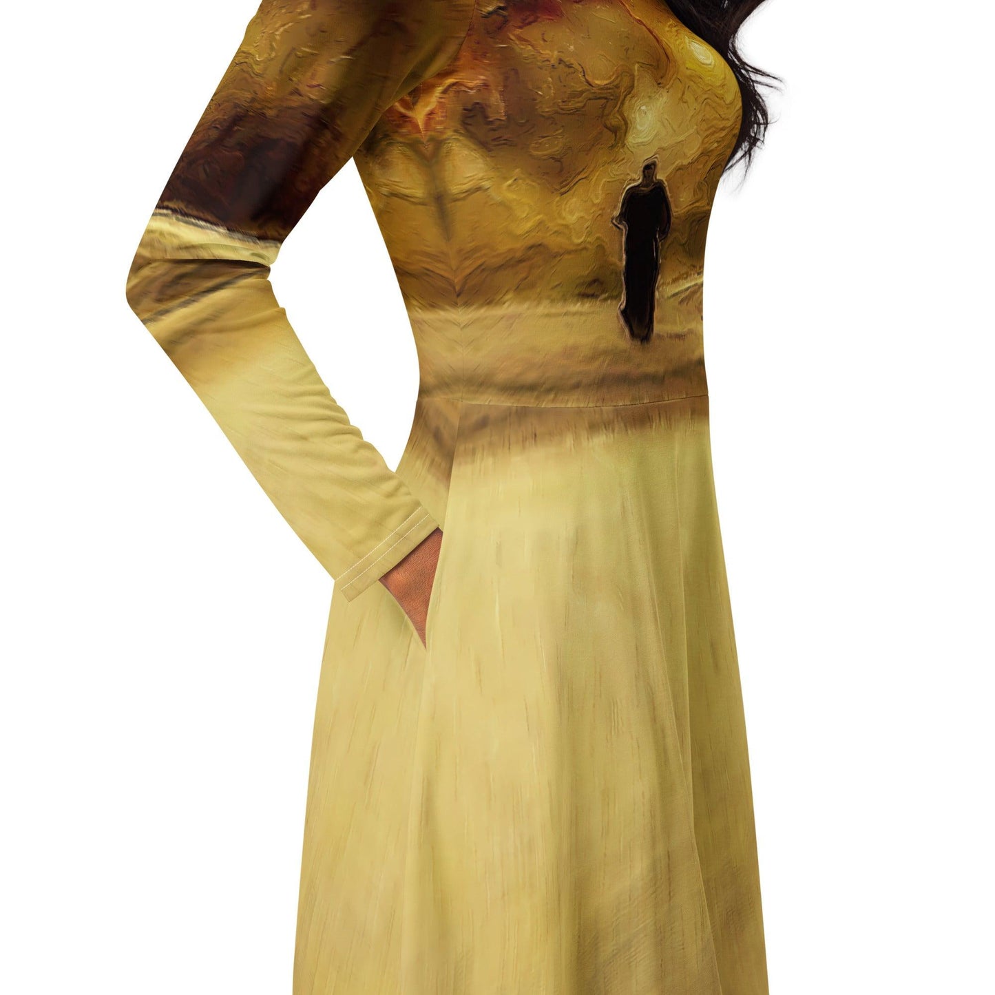 Eye Of The Sand Storm - Womens Midi Dress - iSAW Company