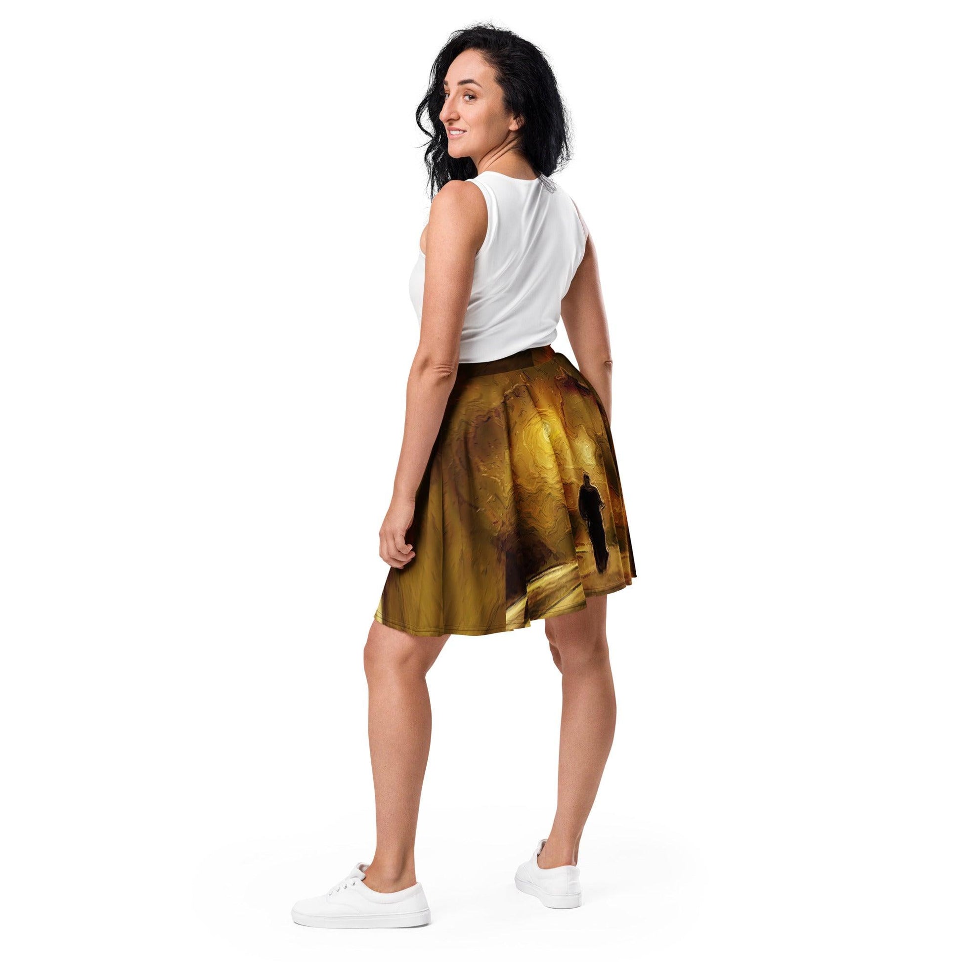 Eye Of The Sand Storm - Womens Skater Skirt - iSAW Company