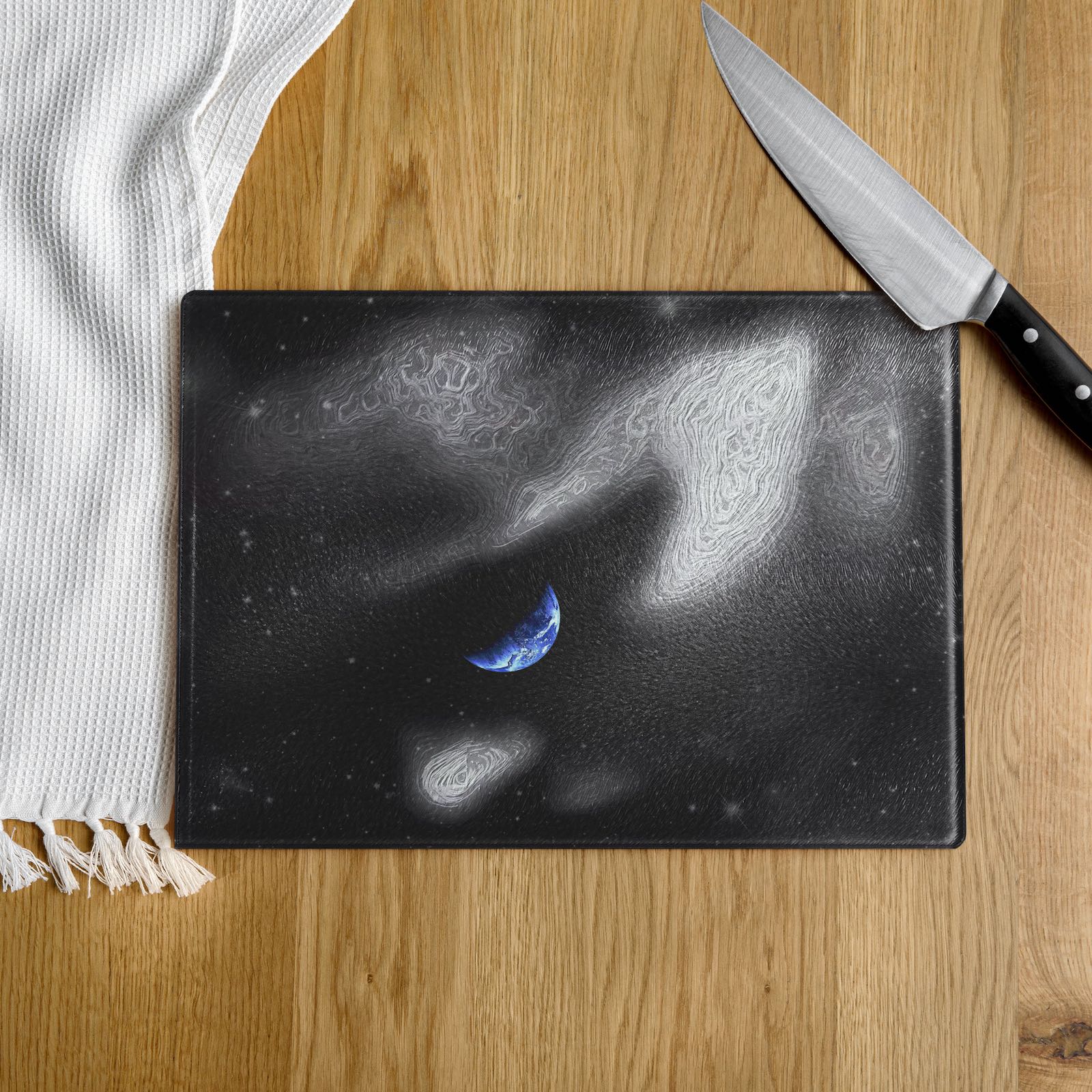 In The Quiet of Your Mind - Glass Cutting Board - iSAW Company